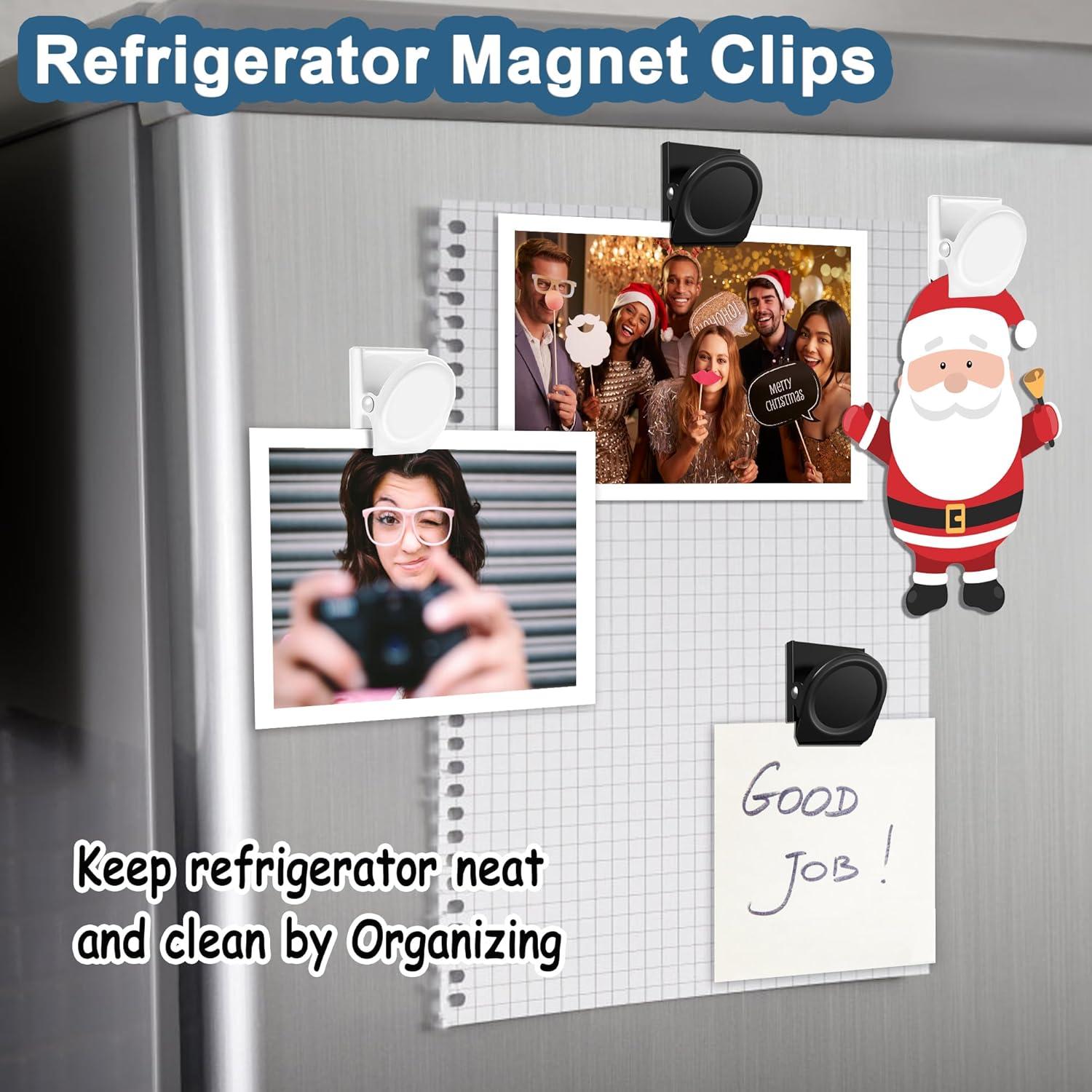 Clips Magnéticos de Metal BamLue - 12 Piezas para Refrigerador