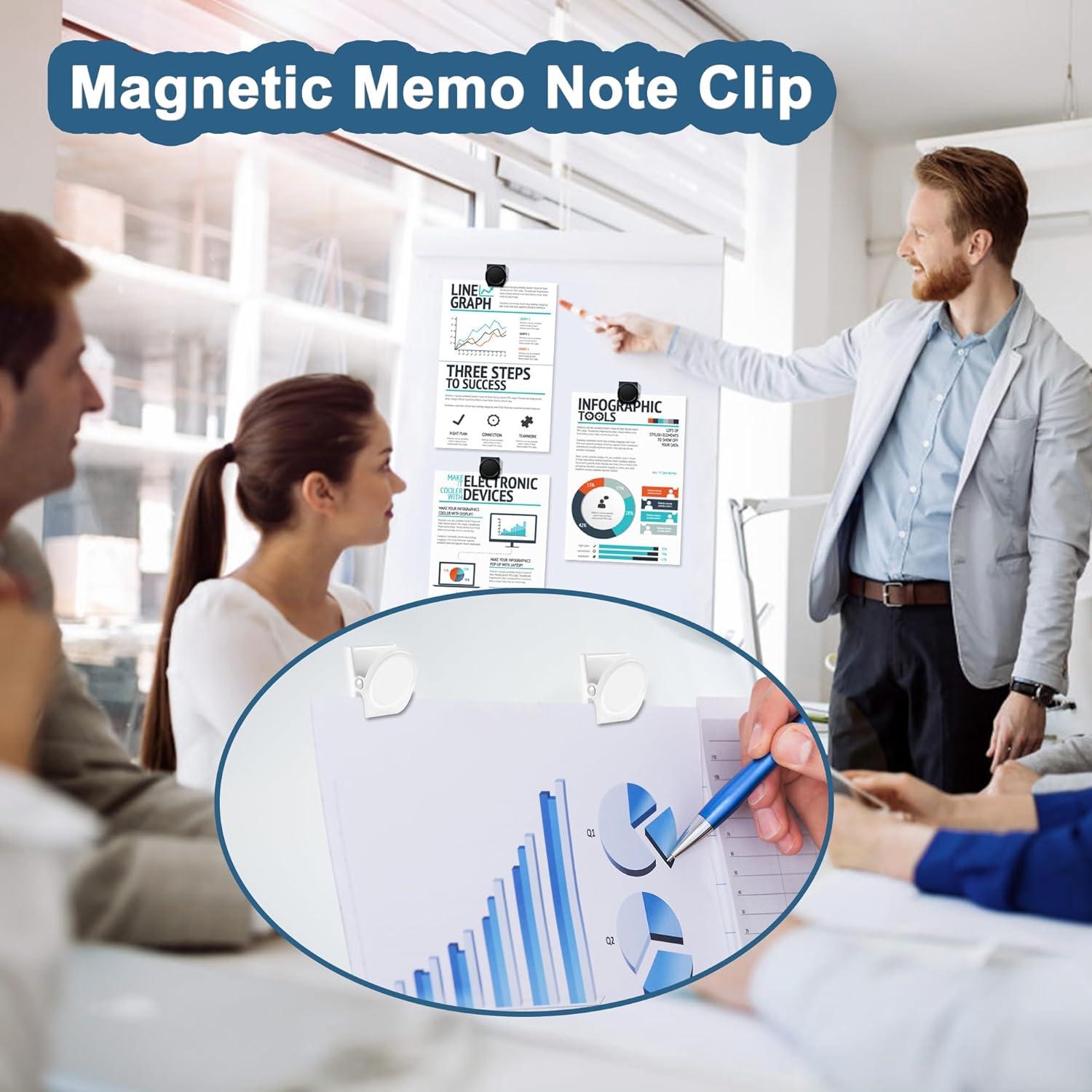 Clips Magnéticos de Metal BamLue - 12 Piezas para Refrigerador