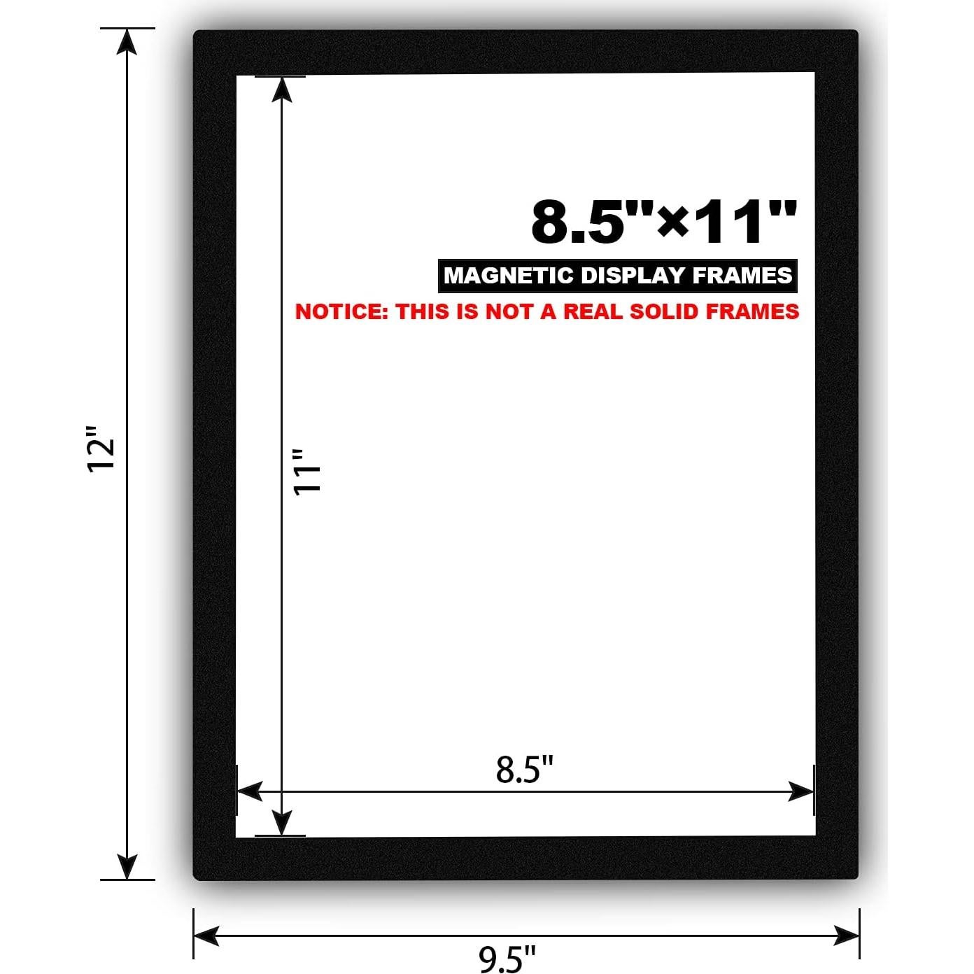 10 Soportes Magnéticos Nellvita 21.6x27.9 cm PVC Autoadhesivos