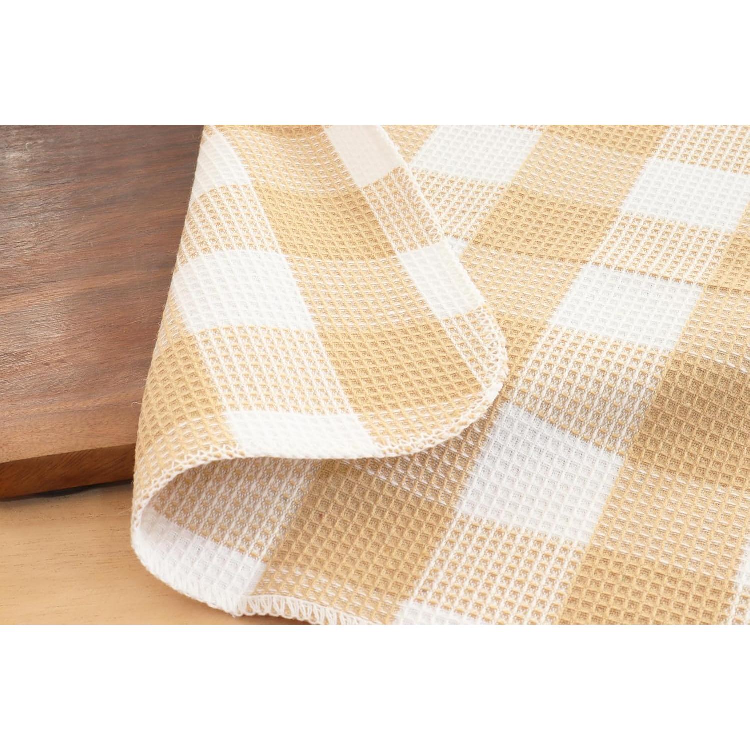 Paquete de 6 Paños de Cocina Waffle 100% Algodón 30.48 cm