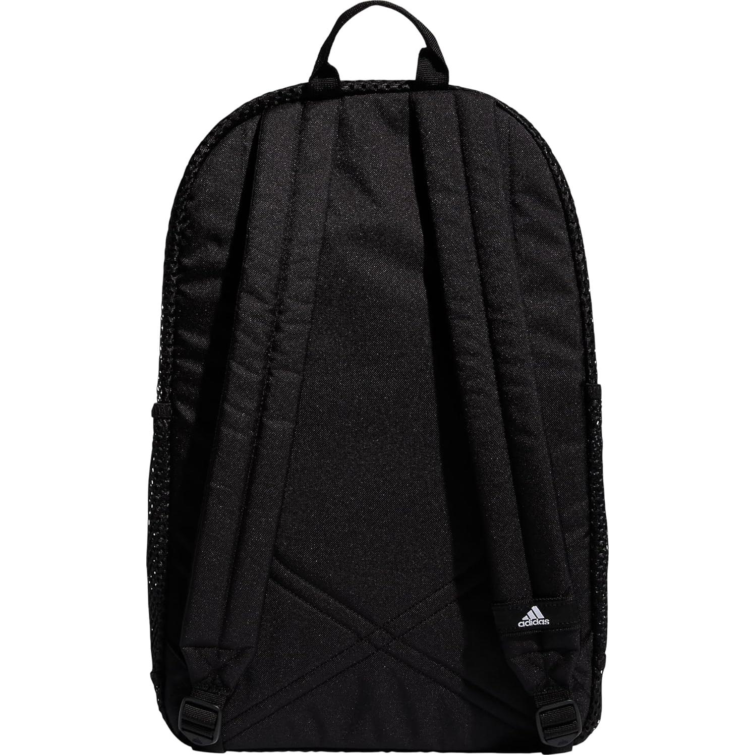 Mochila de Malla Adidas 20L Unisex Negra y Blanca