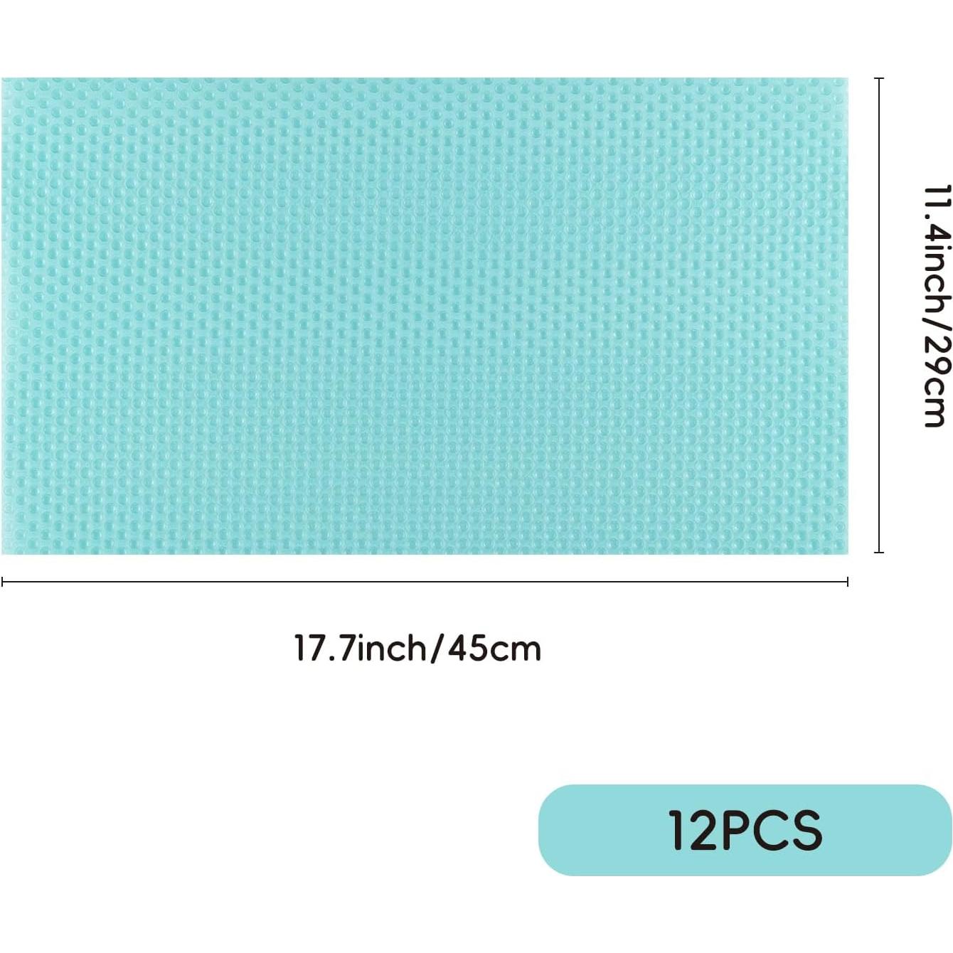 12 Forros de Refrigerador Yucenora Azul 44.9x29.1 cm Antideslizantes