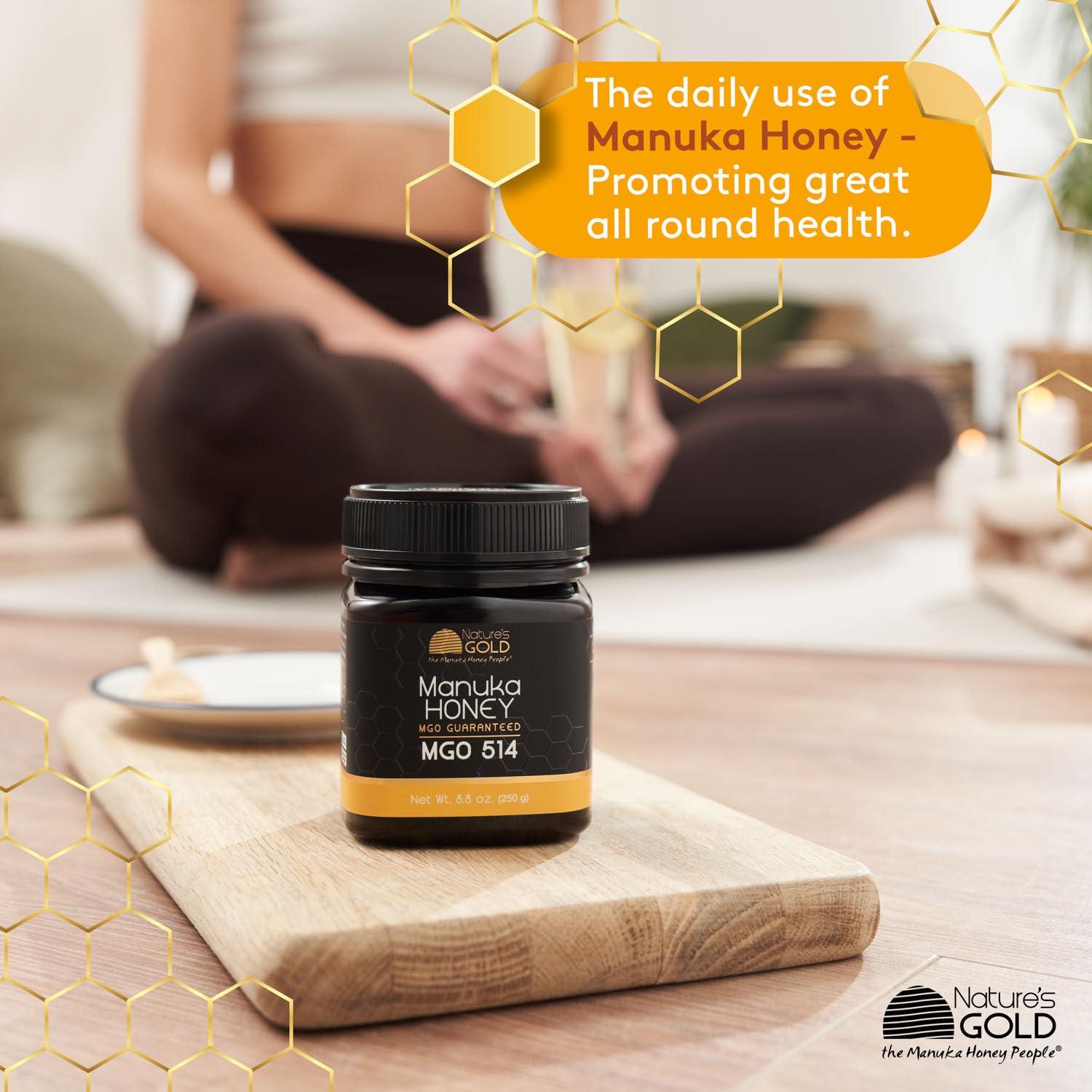 Miel Manuka Cruda Nature's Gold MGO 514+ 99.22g Pura Australiana