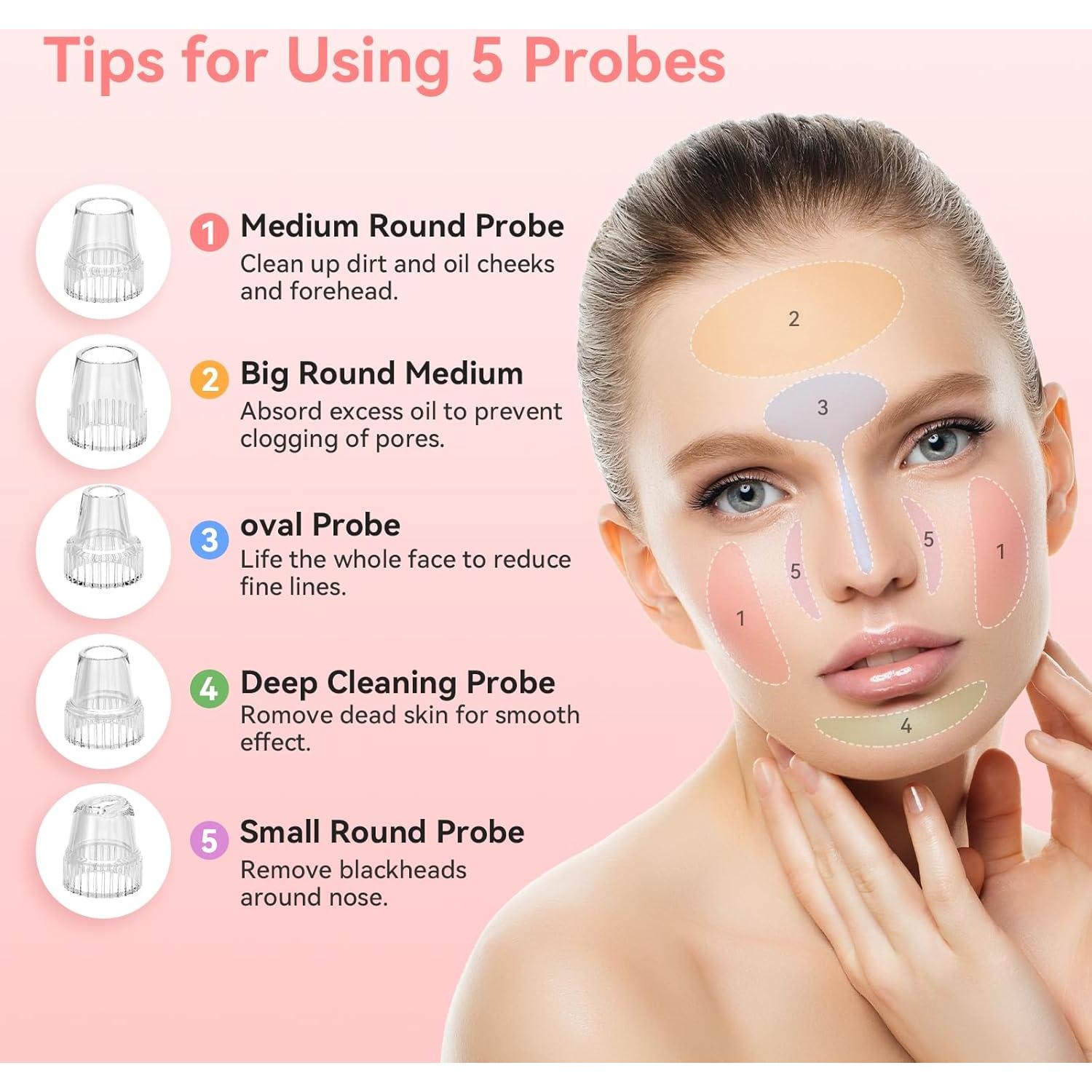 Extractor de Puntos Negros FREESHOW JHF-15 5 Niveles de Succión