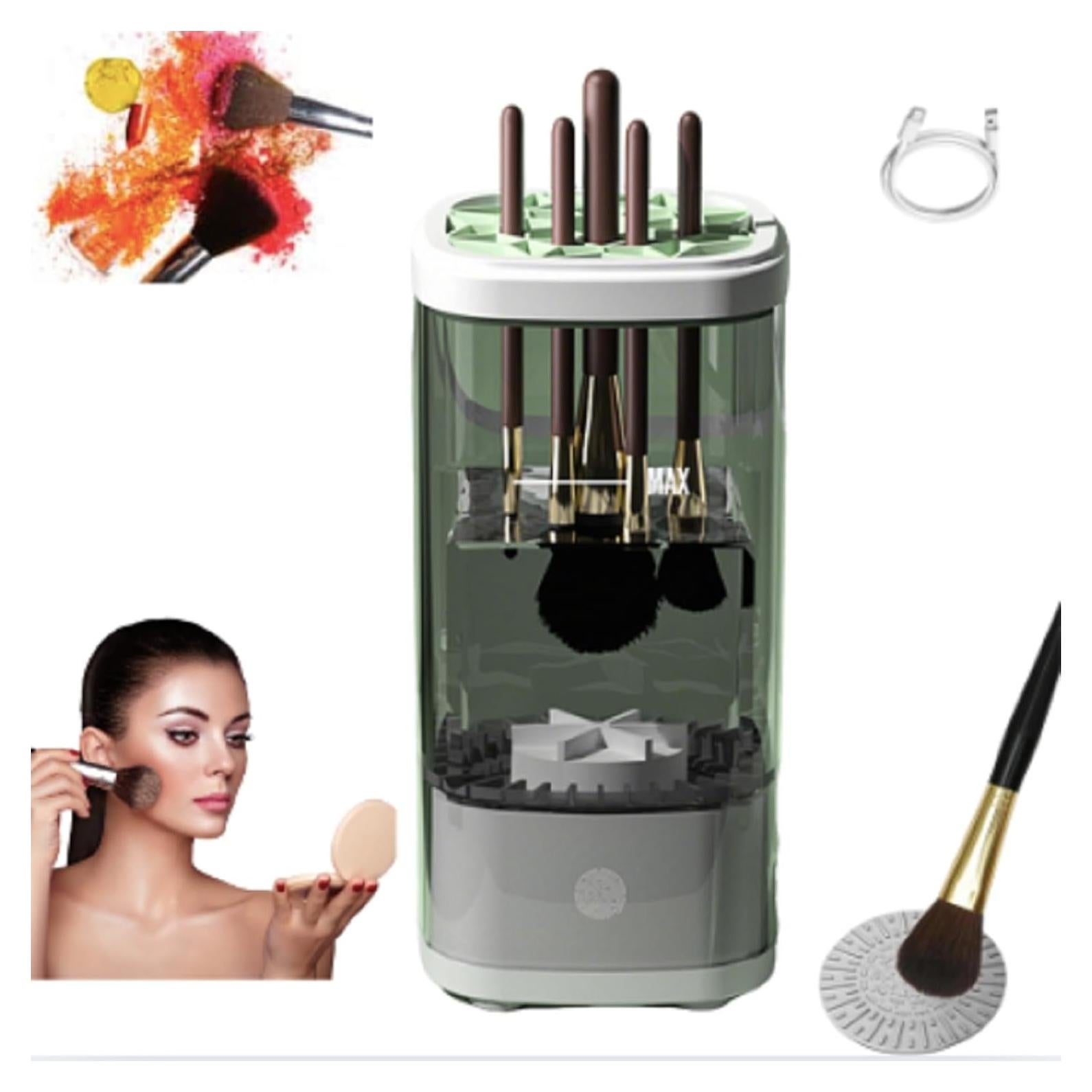 Limpiador de Brochas Beauty Swirl Eléctrico USB Negro 7000RPM