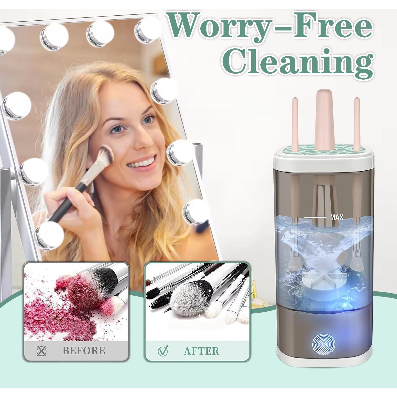 Limpiador de Brochas Beauty Swirl Eléctrico USB Negro 7000RPM