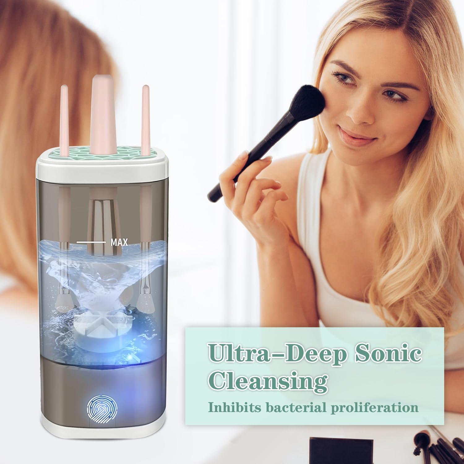 Limpiador de Brochas Beauty Swirl Eléctrico USB Negro 7000RPM