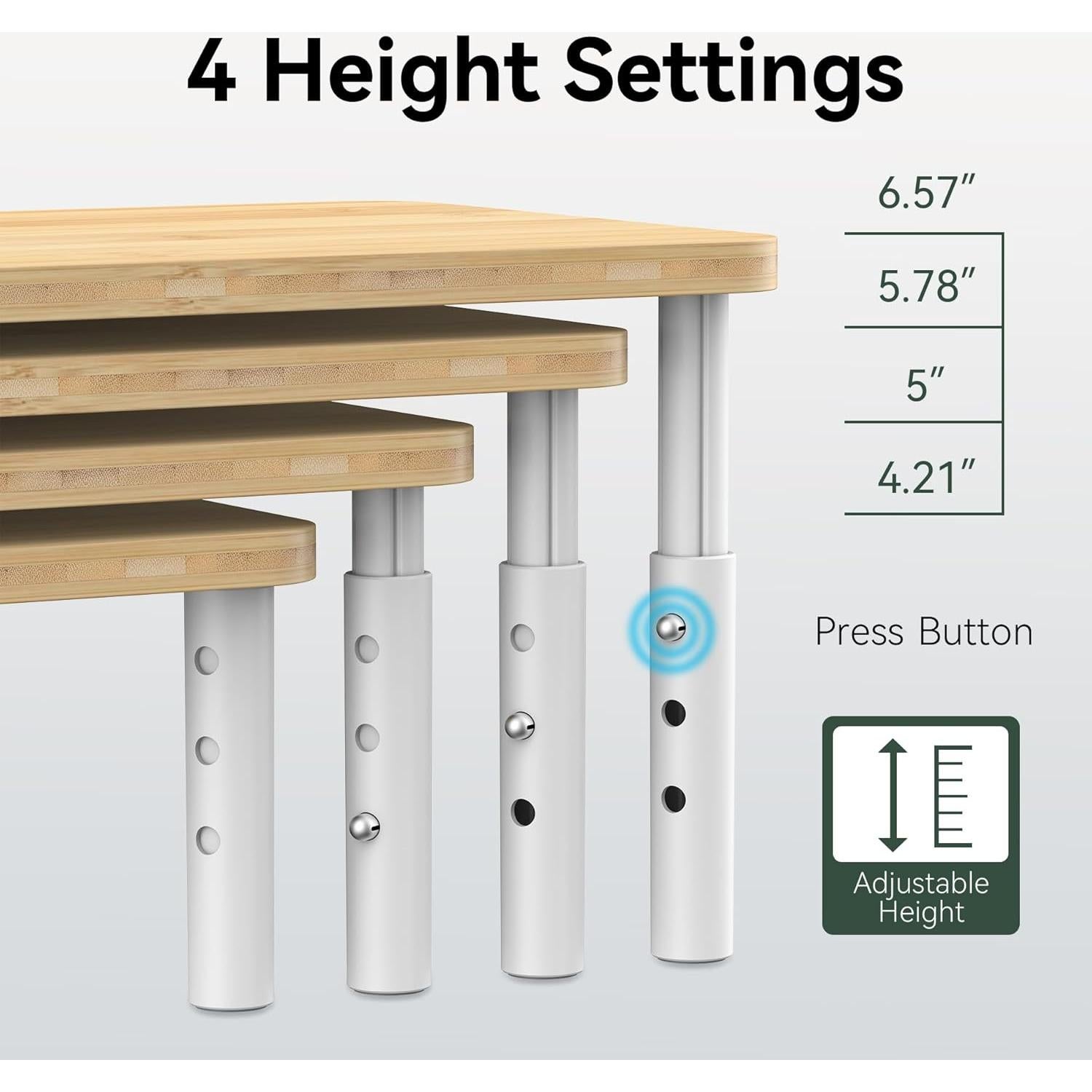 Estante Organizador de Gabinete WELL WENG, 2 Soportes Ajustables