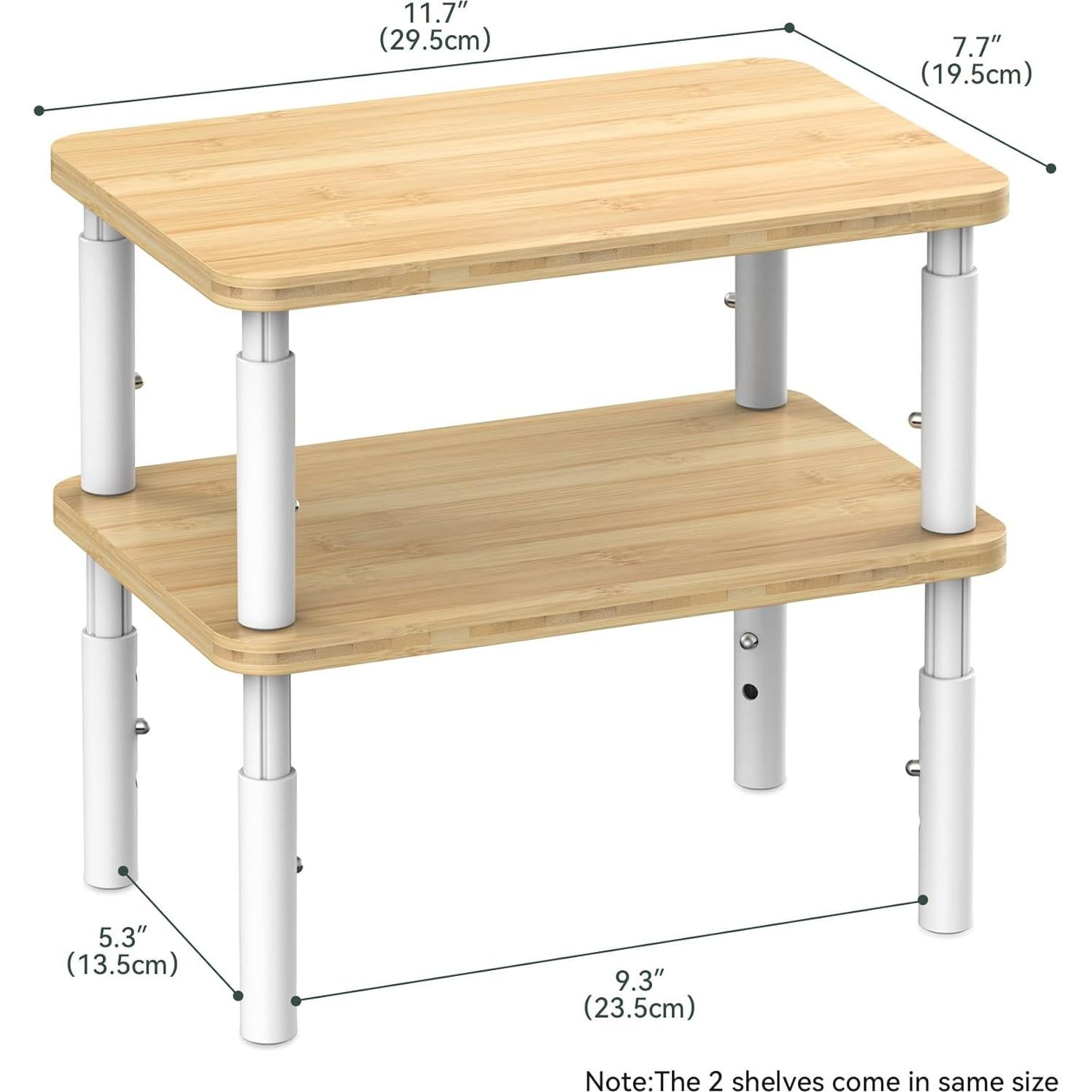 Estante Organizador de Gabinete WELL WENG, 2 Soportes Ajustables