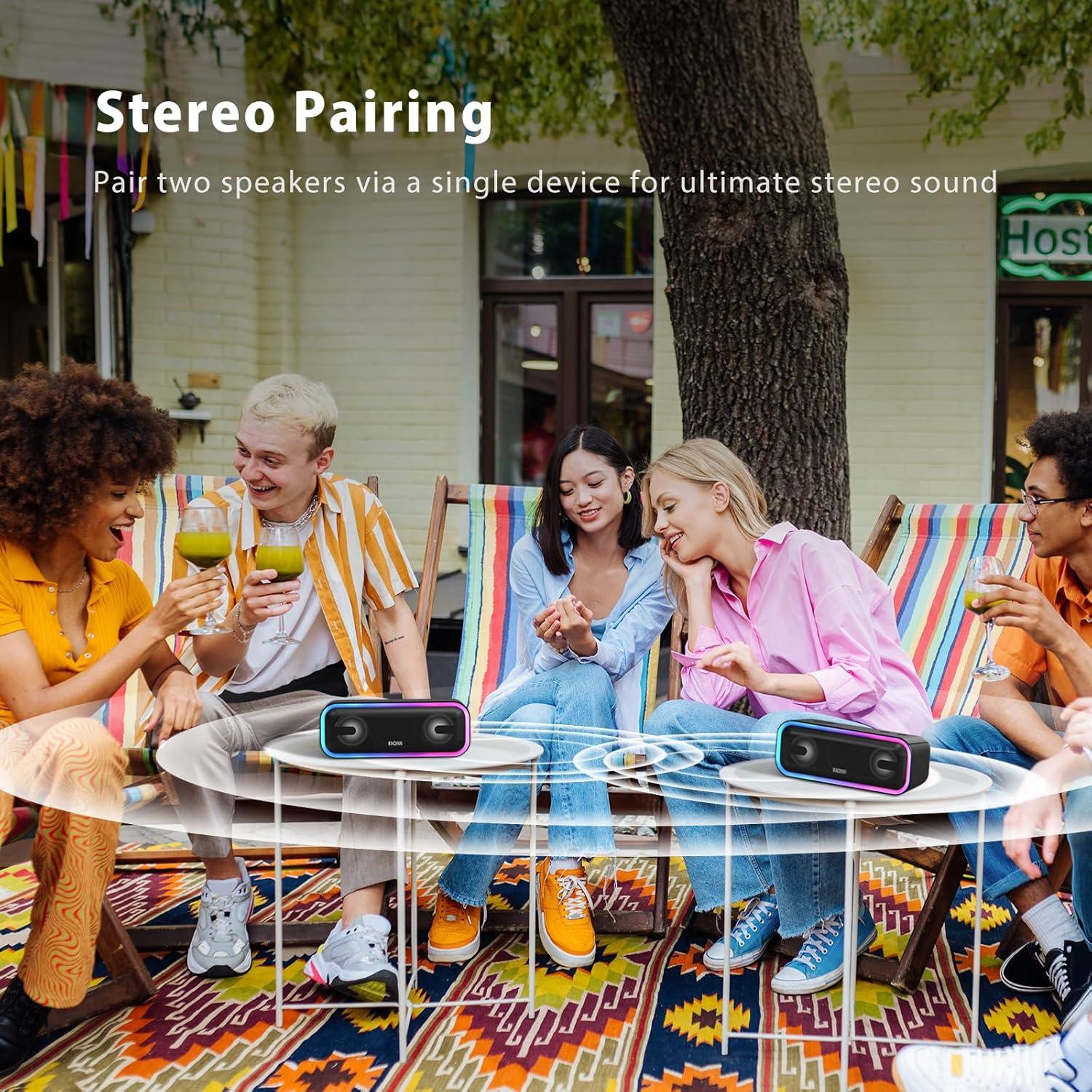 Altavoz Bluetooth DOSS SoundBox Pro+ 24W Impermeable IPX6