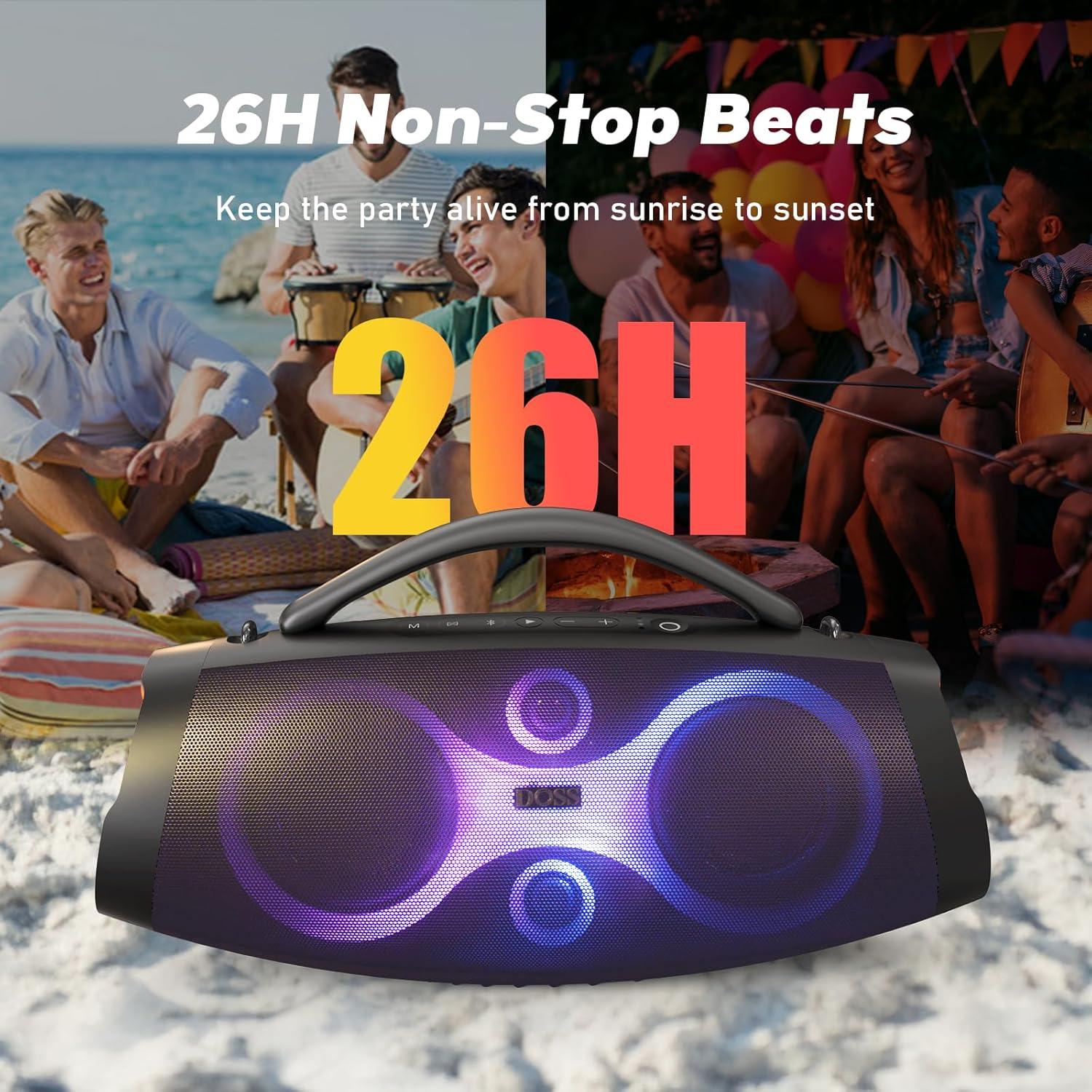 Altavoz Bluetooth DOSS Extreme Boom Pro D200 120W IPX6 Negro