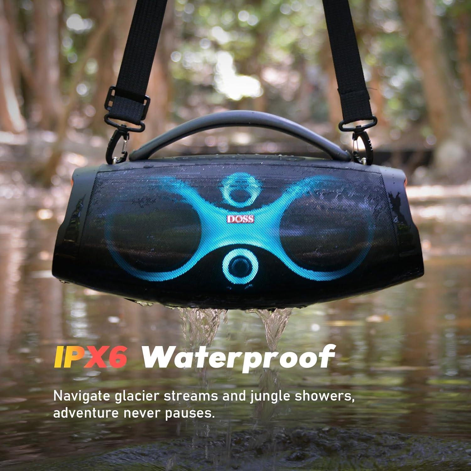 Altavoz Bluetooth DOSS Extreme Boom Pro D200 120W IPX6 Negro