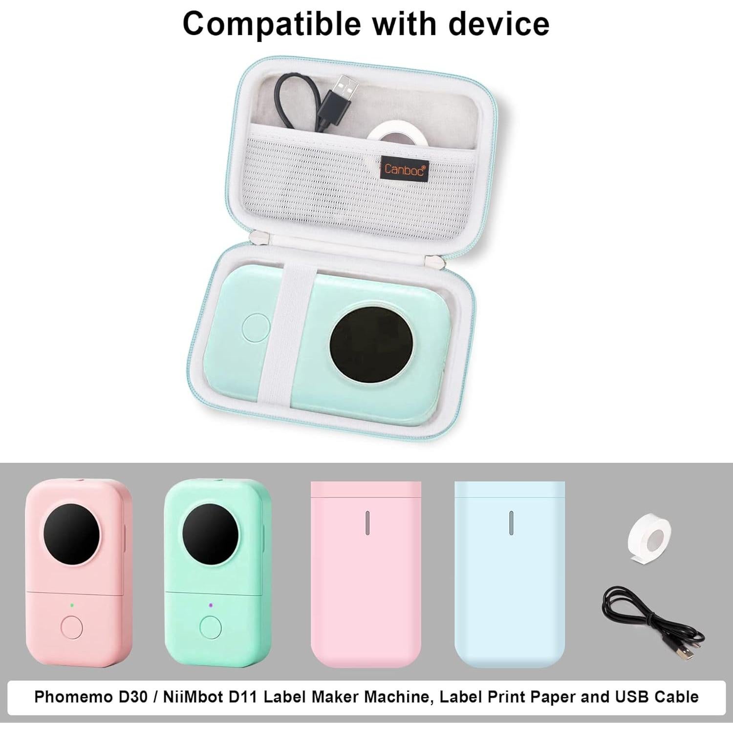 Funda Dura Canboc para Impresora de Etiquetas Phomemo D30 D35