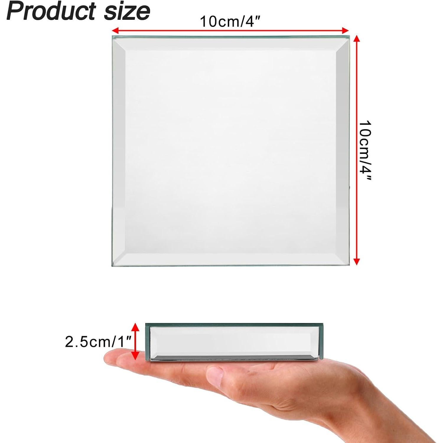 Soportes de Exhibición Espejados Hipiwe - 2 Paquetes 10 cm