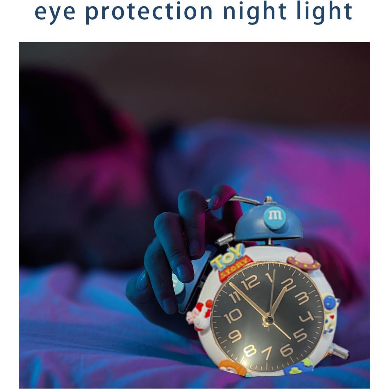 Reloj Despertador Analógico HYLING Azul para Niños 10.16 cm