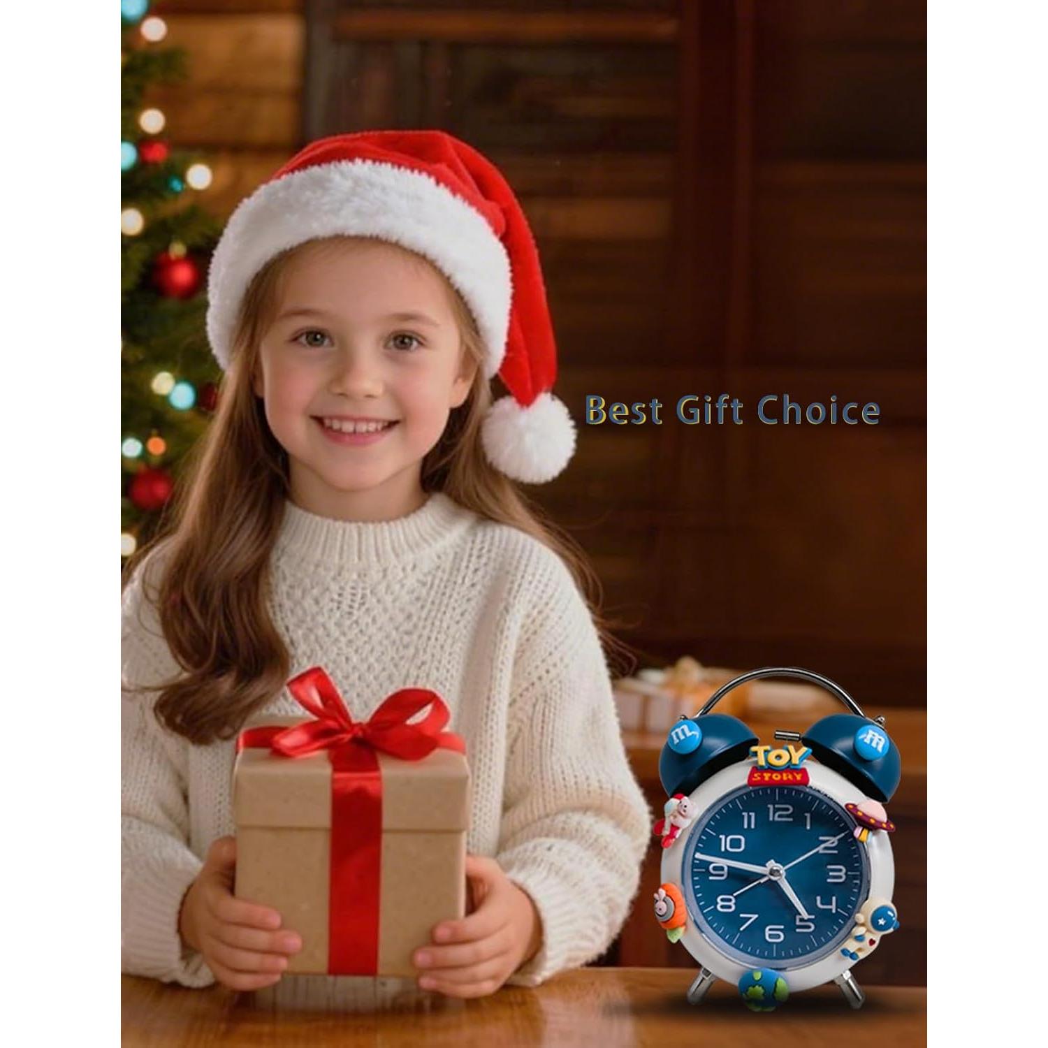 Reloj Despertador Analógico HYLING Azul para Niños 10.16 cm