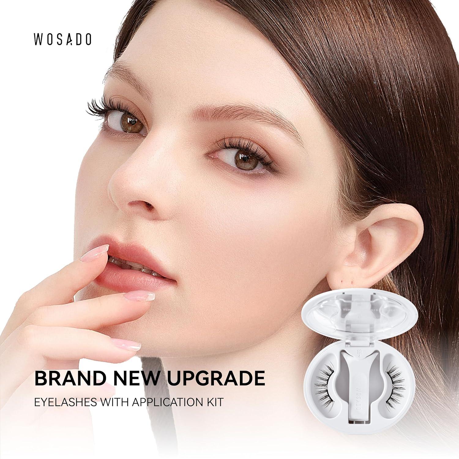 Kit de Pestañas Magnéticas WOSADO No.10 Negro Ultra Reutilizables