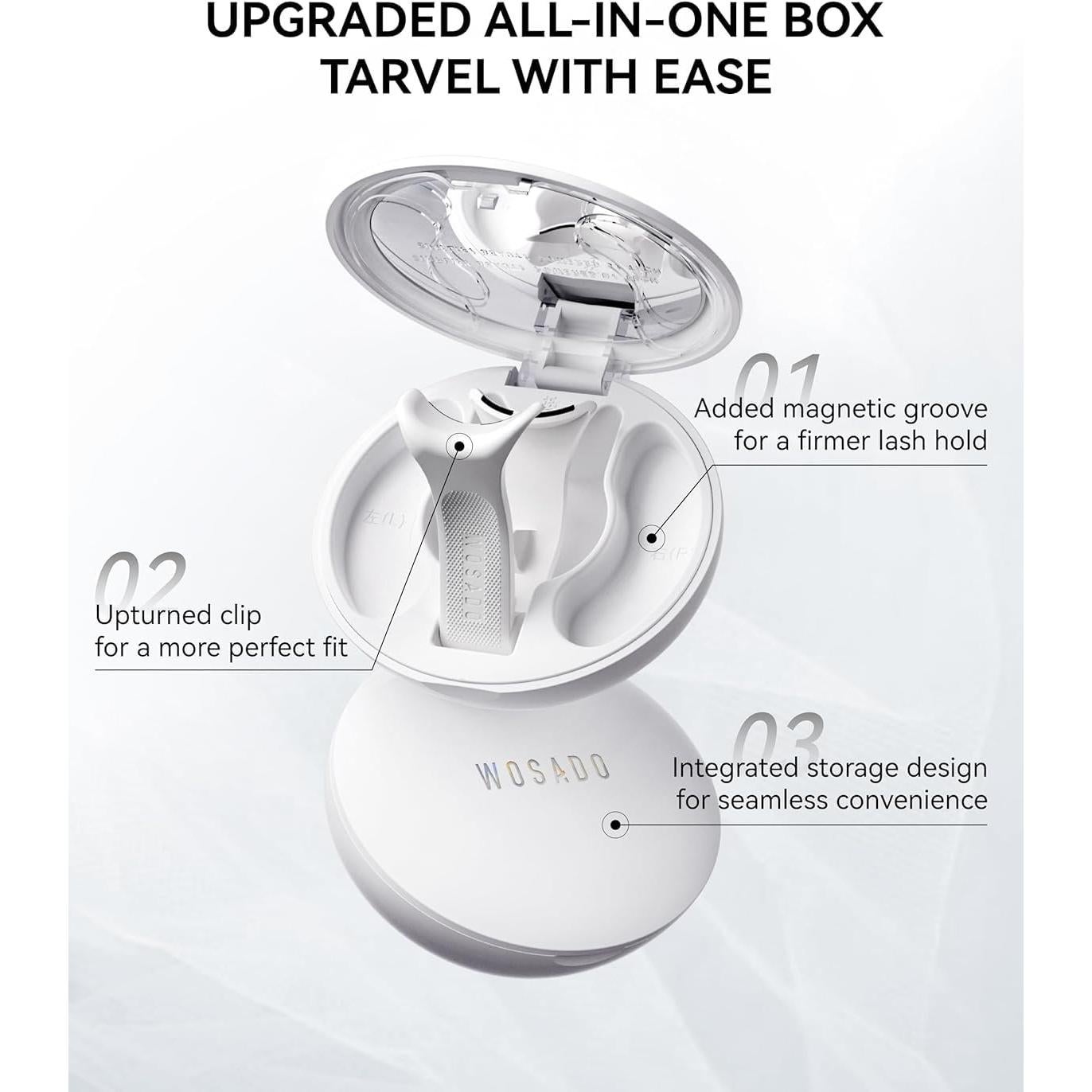 Kit de Pestañas Magnéticas WOSADO No.10 Negro Ultra Reutilizables