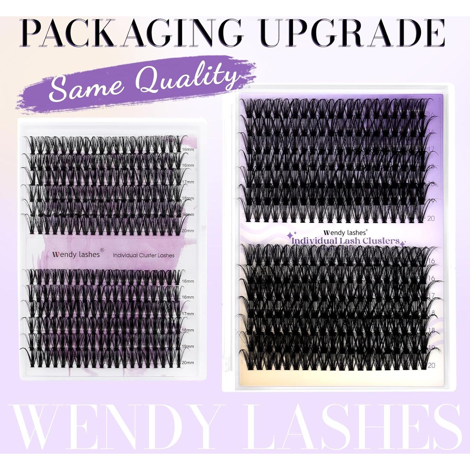 Kit de Extensiones de Pestañas WENDY LASHES 240 Piezas