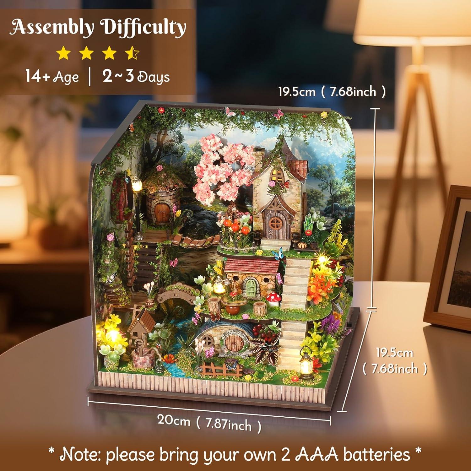 Kit Casa Miniatura DIY Taimimy Bosque 1:24 con Muebles