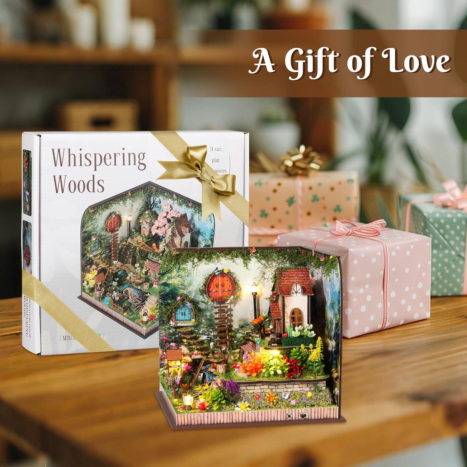 Kit Casa Miniatura DIY Taimimy Bosque 1:24 con Muebles