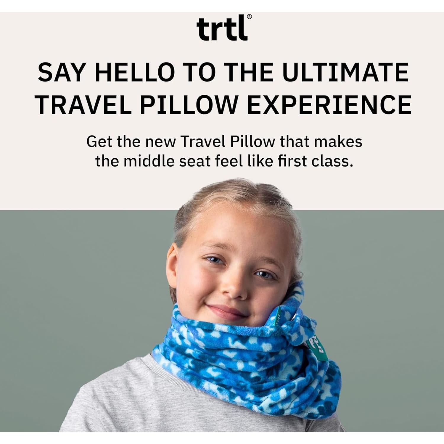 Almohada de Viaje Trtl Junior Aqua Pop - Soporte Ergonómico