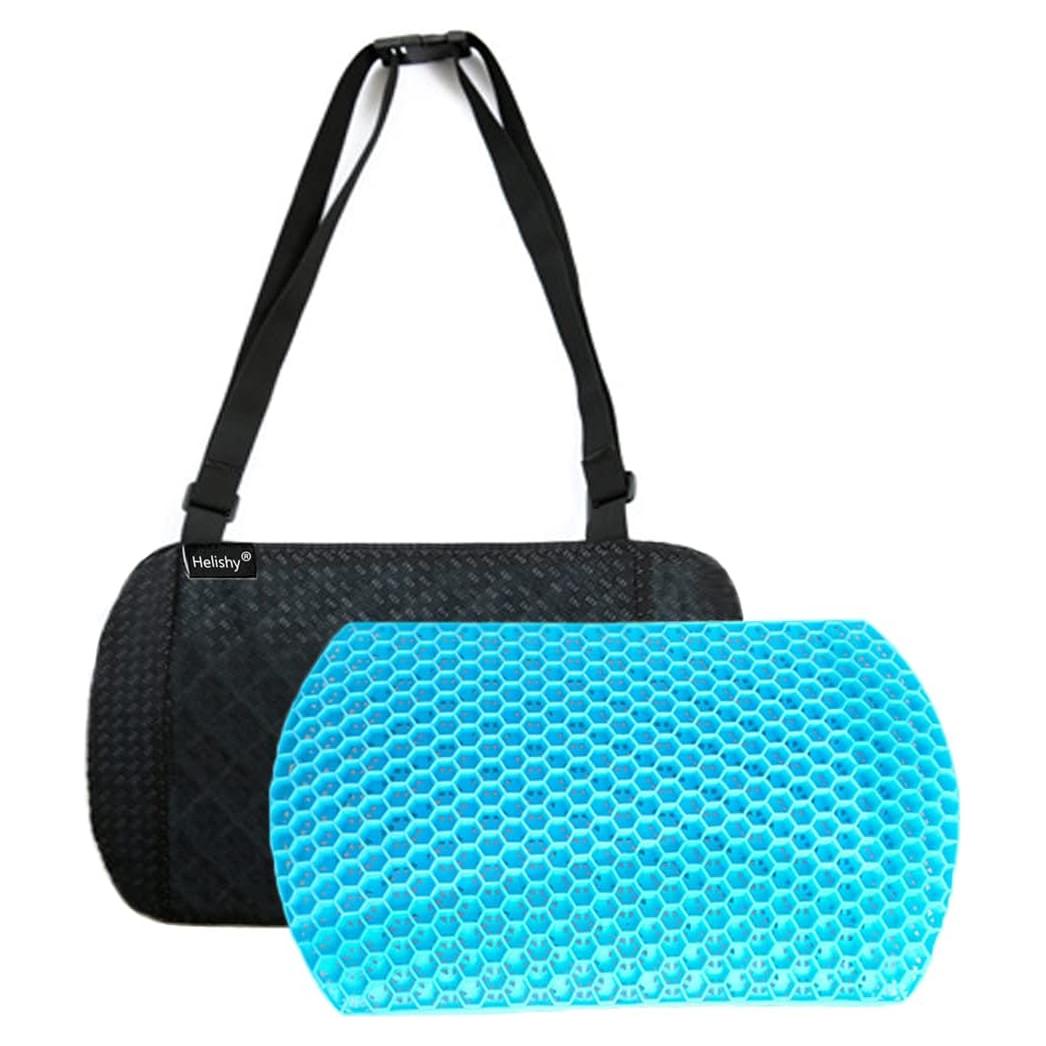 Cojín Lumbar de Gel Helishy - Soporte Espalda Transpirable 40x24cm