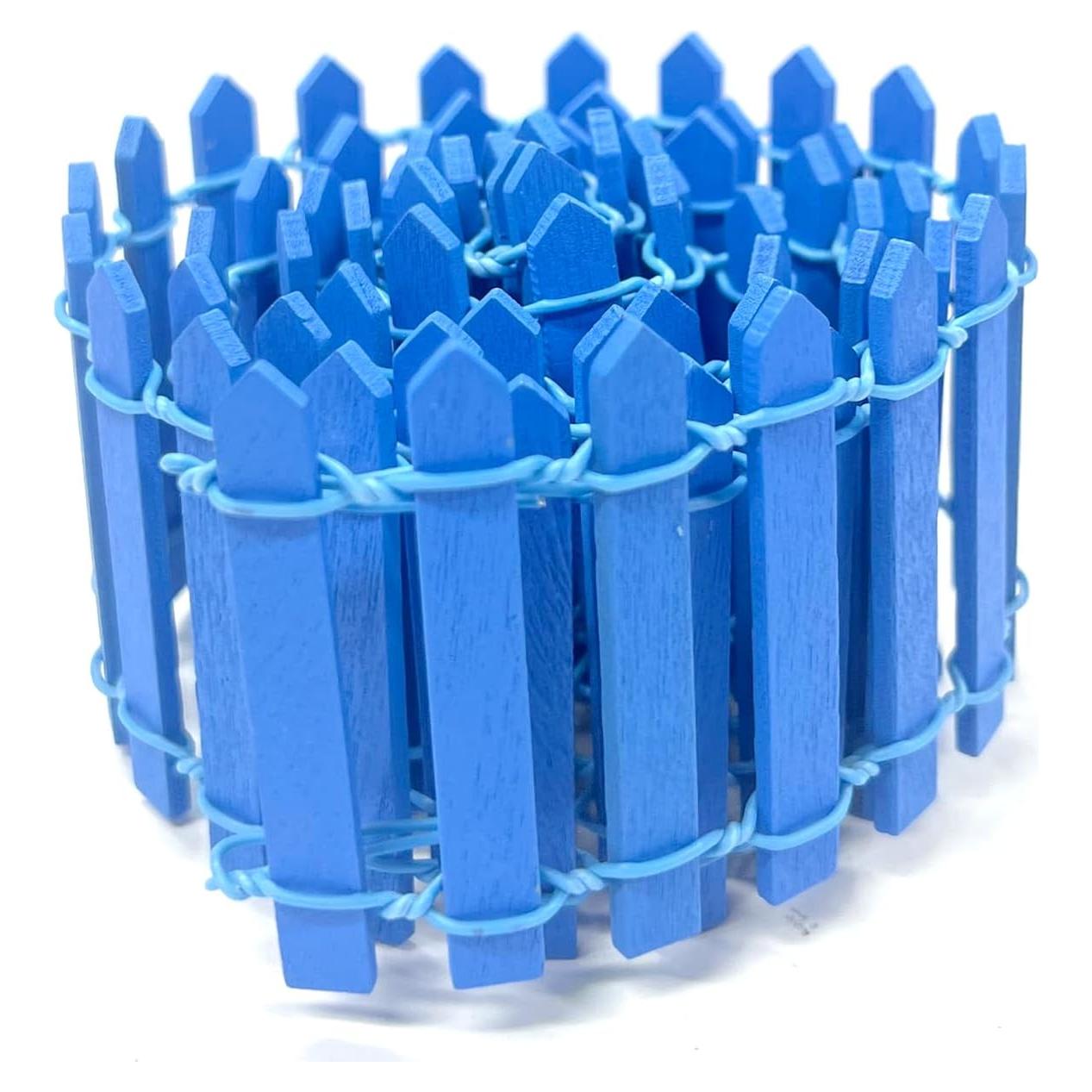 Mini Cerca de Jardín de Hadas XFGSYXS 90cm Azul Decorativa