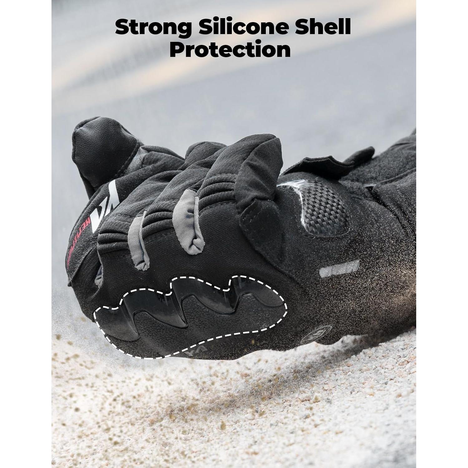 Guantes de Motocicleta Calentados KEMIMOTO 2024, Impermeables, Táctiles