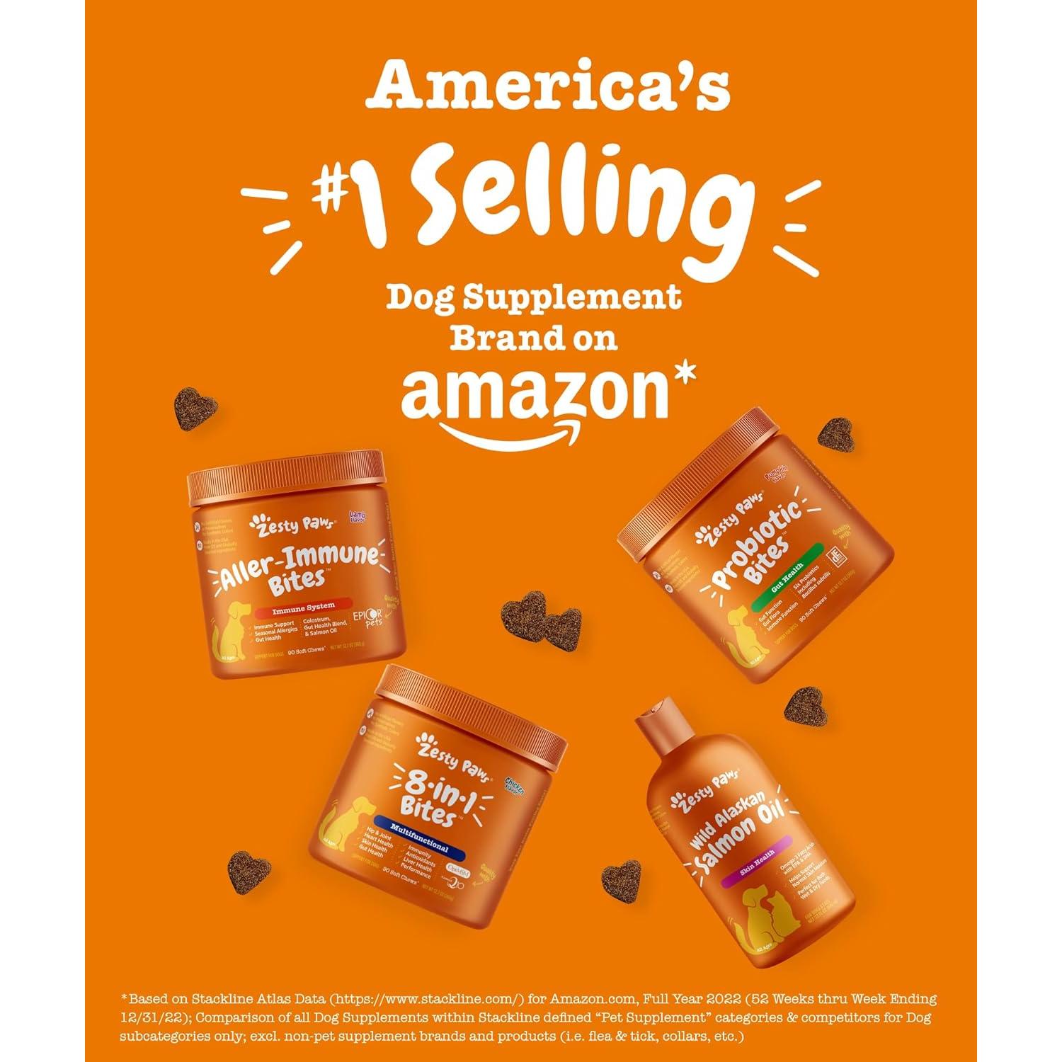 Bocados Scoot Away Zesty Paws para Perros - 90 Chews Digestivos