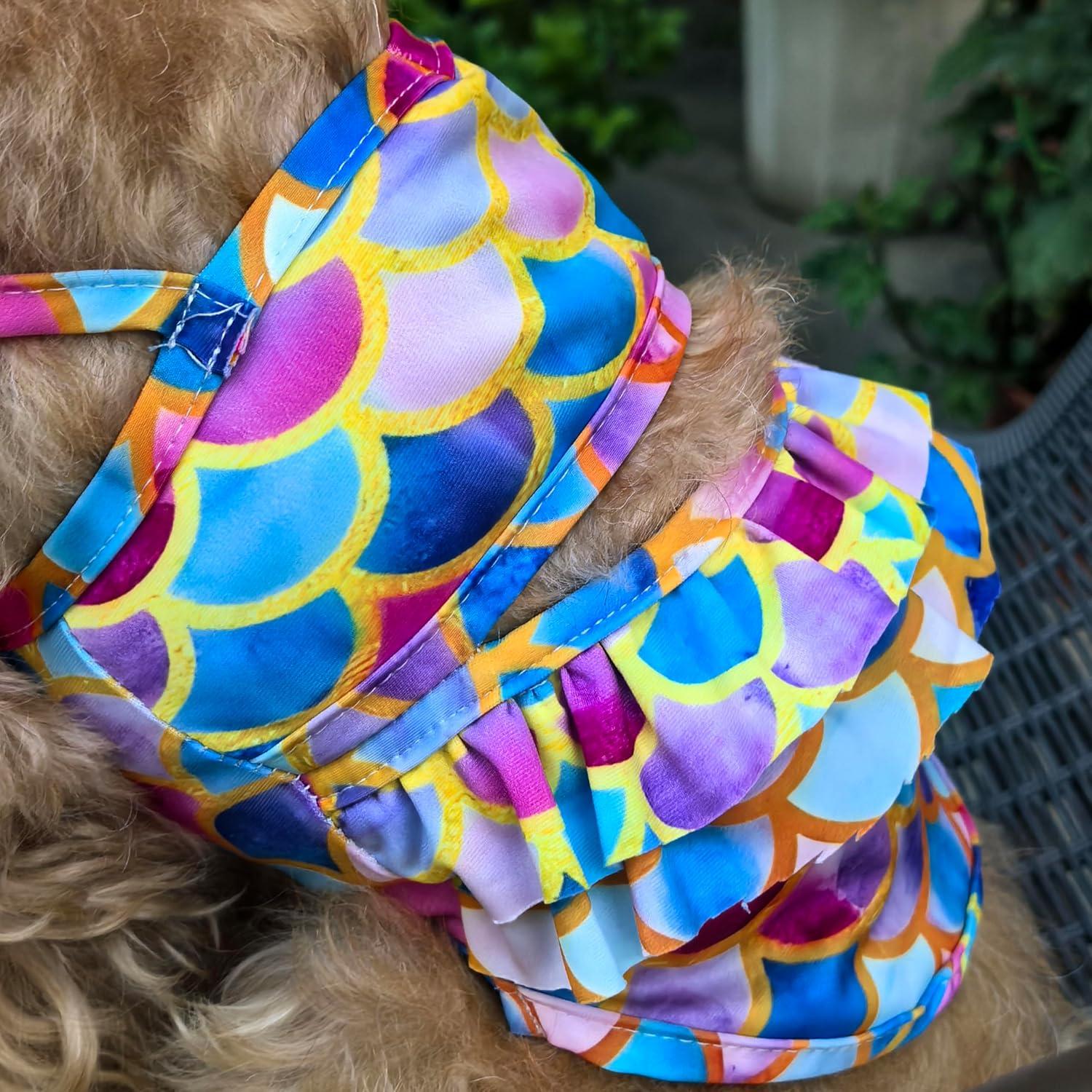 Bikini para Perros IMDOUBLEDOU Sirena Pequeño Extra Ropa Verano