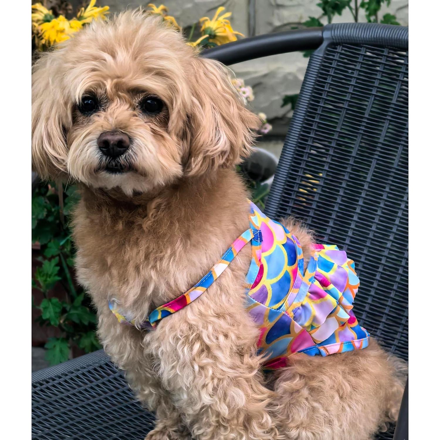 Bikini para Perros IMDOUBLEDOU Sirena Pequeño Extra Ropa Verano