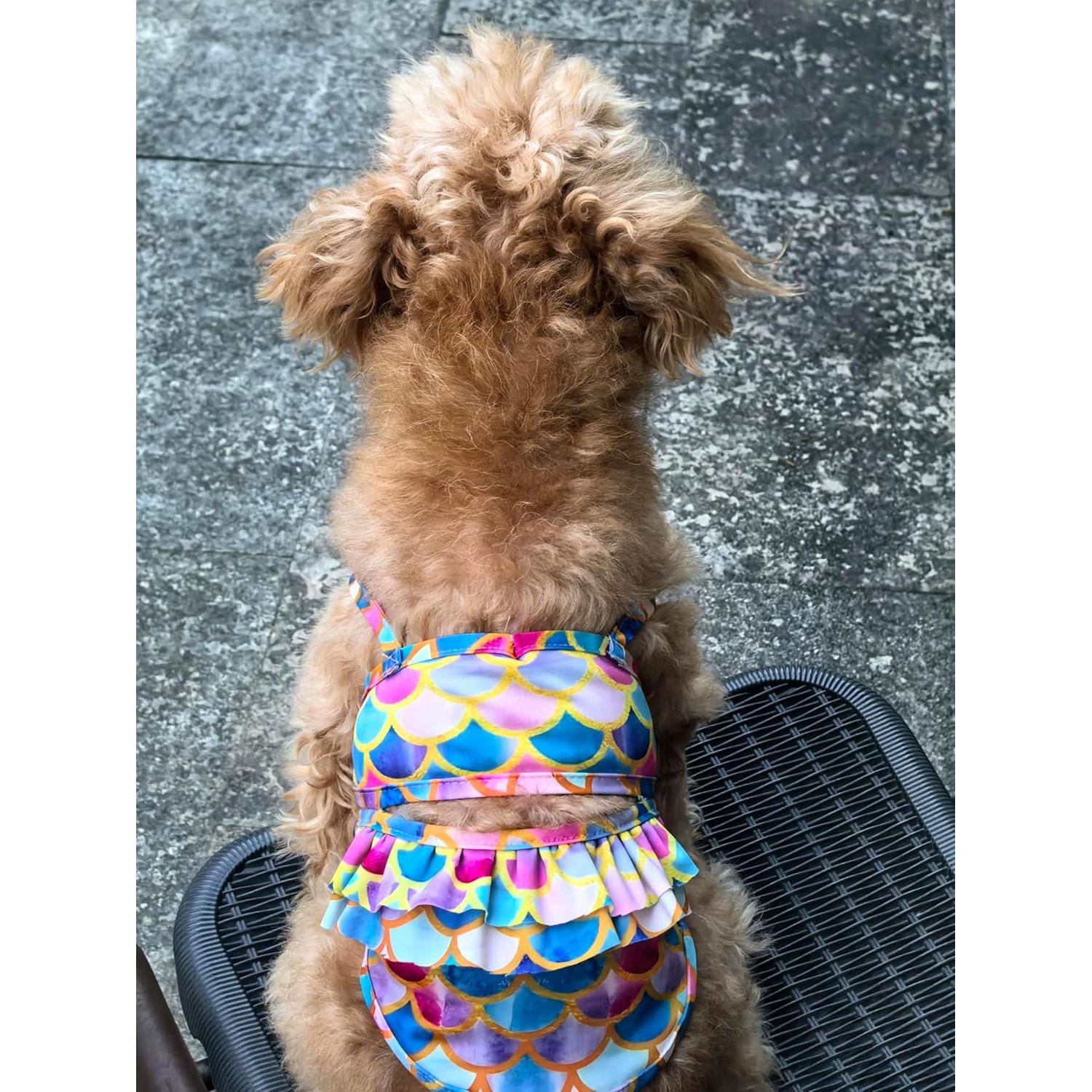 Bikini para Perros IMDOUBLEDOU Sirena Pequeño Extra Ropa Verano