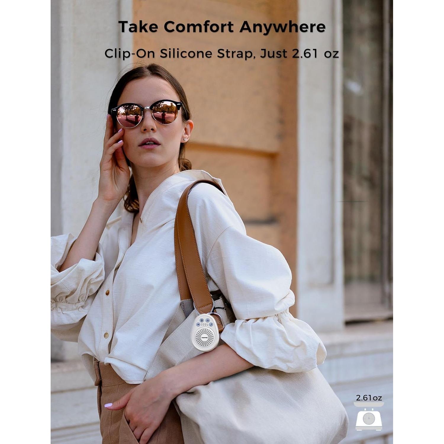 Máquina de Ruido Blanco FOXFINE Mini Azul - 30 Sonidos, 32 Niveles de Volumen