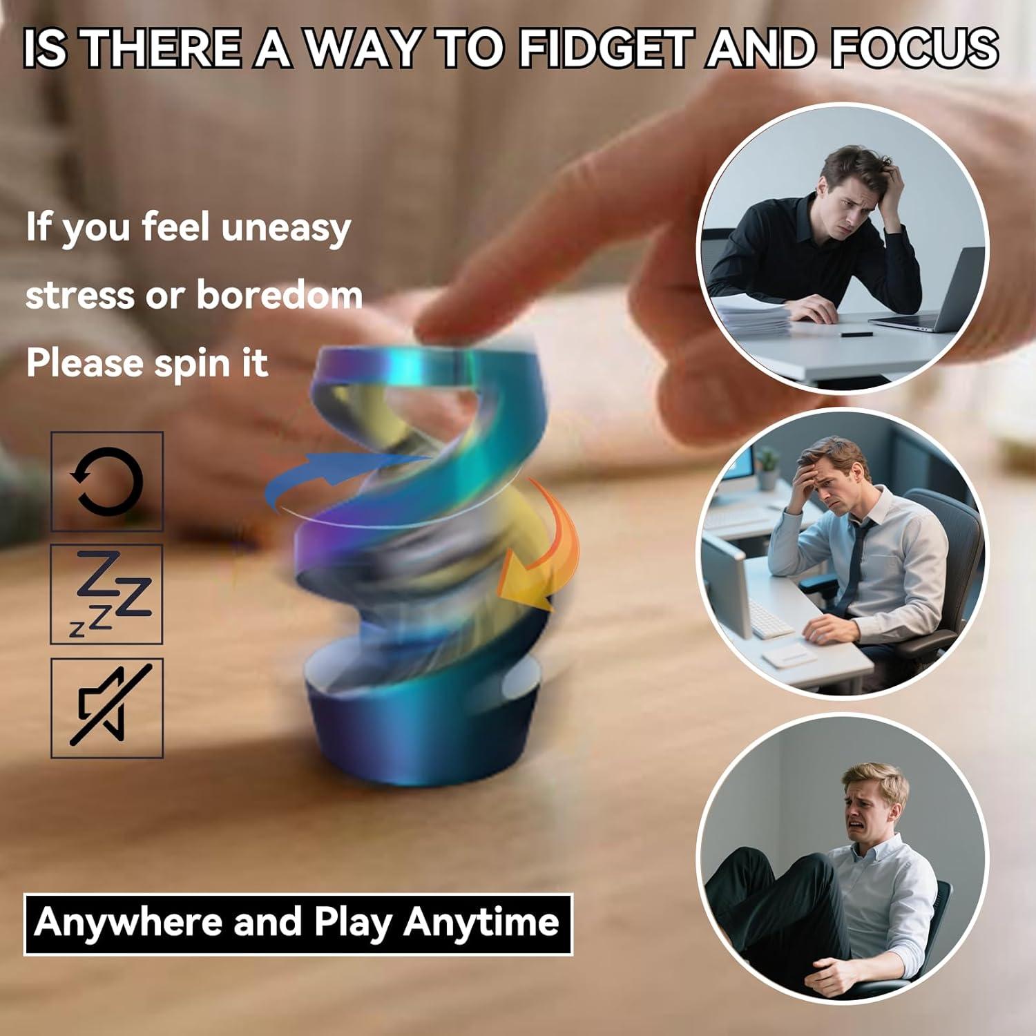 Spinner Antiestrés de Metal WAAISSJK Colorido para Adultos