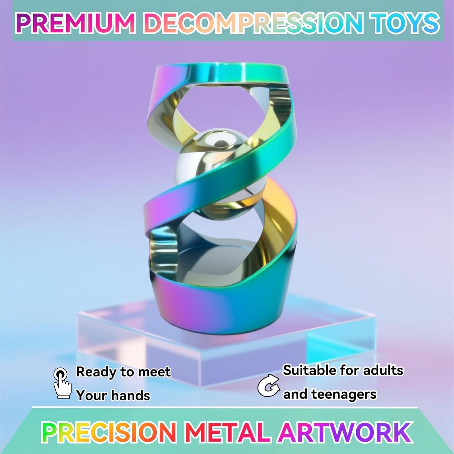 Spinner Antiestrés de Metal WAAISSJK Colorido para Adultos