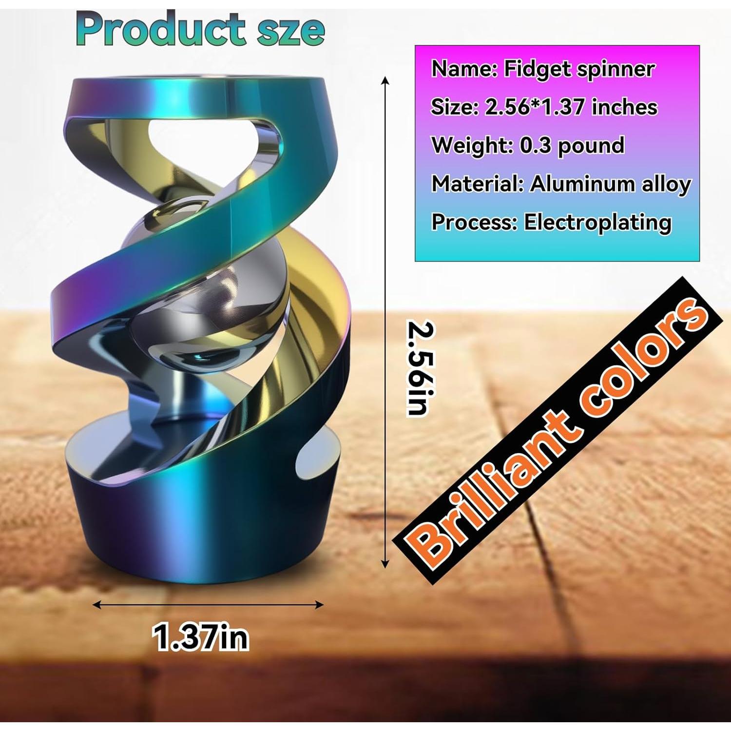 Spinner Antiestrés de Metal WAAISSJK Colorido para Adultos