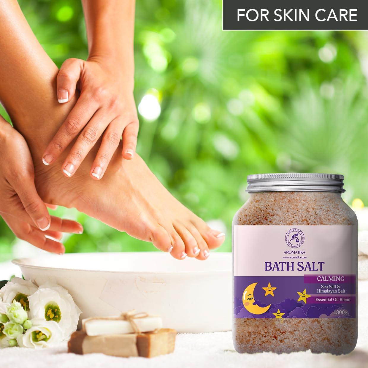 Sales de Baño Aromáticas AROMATIKA 1300g - Relajantes con Aceites Esenciales