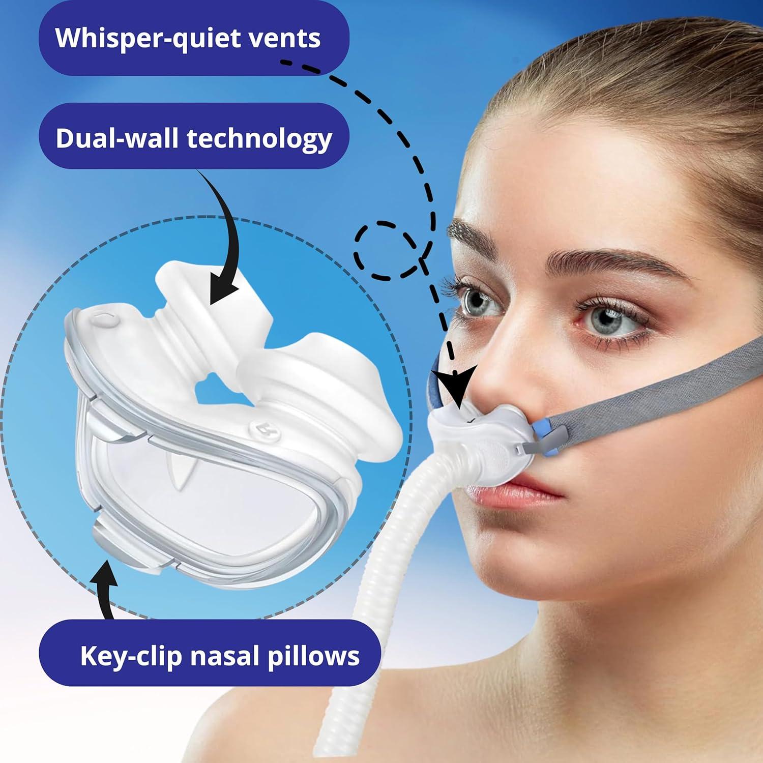 Cojín Nasal CPAP AirFit P10 Mediano - 2 Paquete Silicona