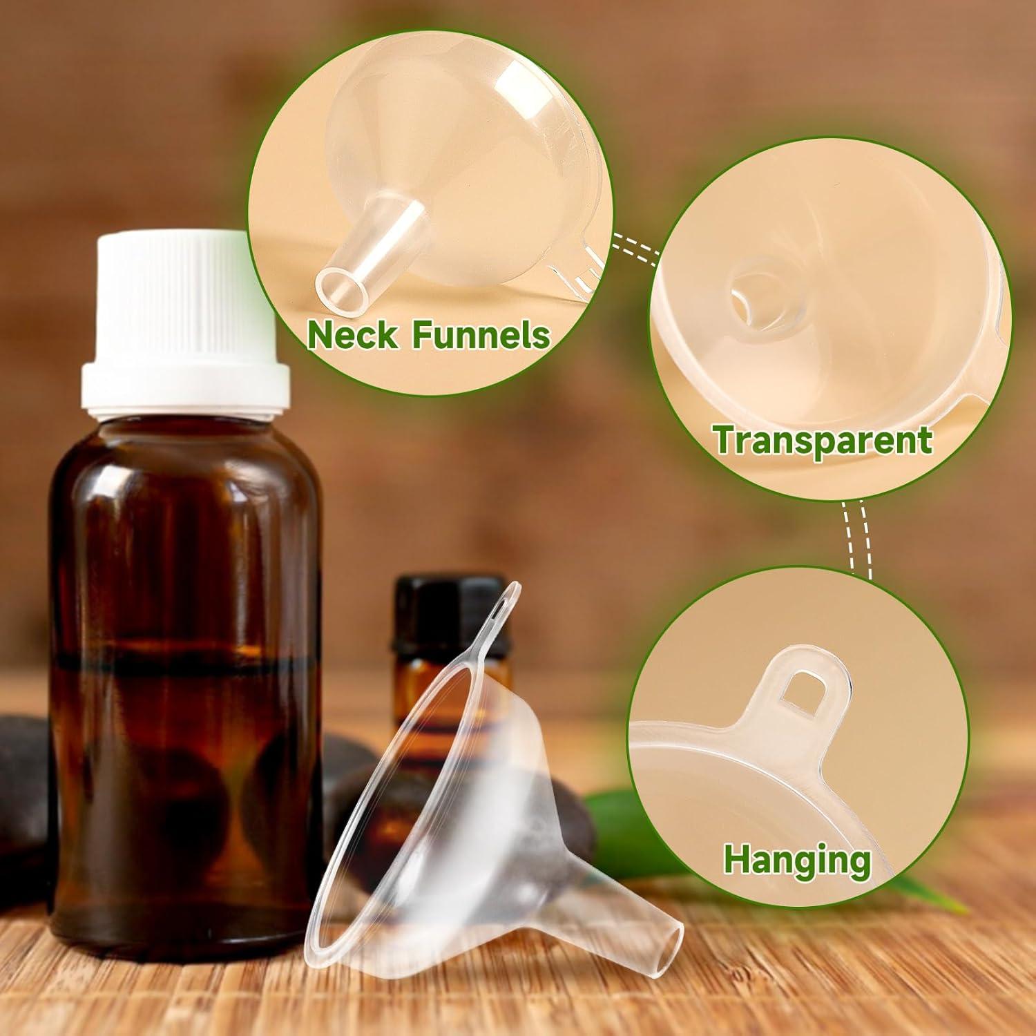 Paquete de 6 Mini Embudos de Polietileno SBYURE 8mm