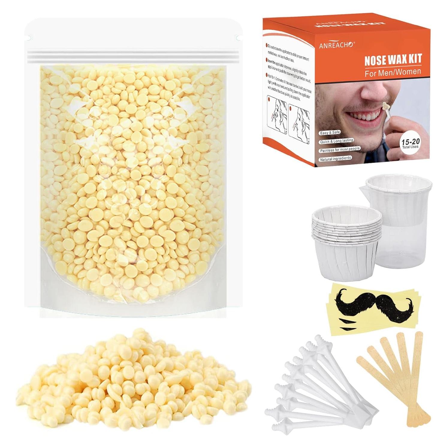 Kit de Cera para Nariz y Oídos ANREACHO 100g - Indoloro y Efectivo