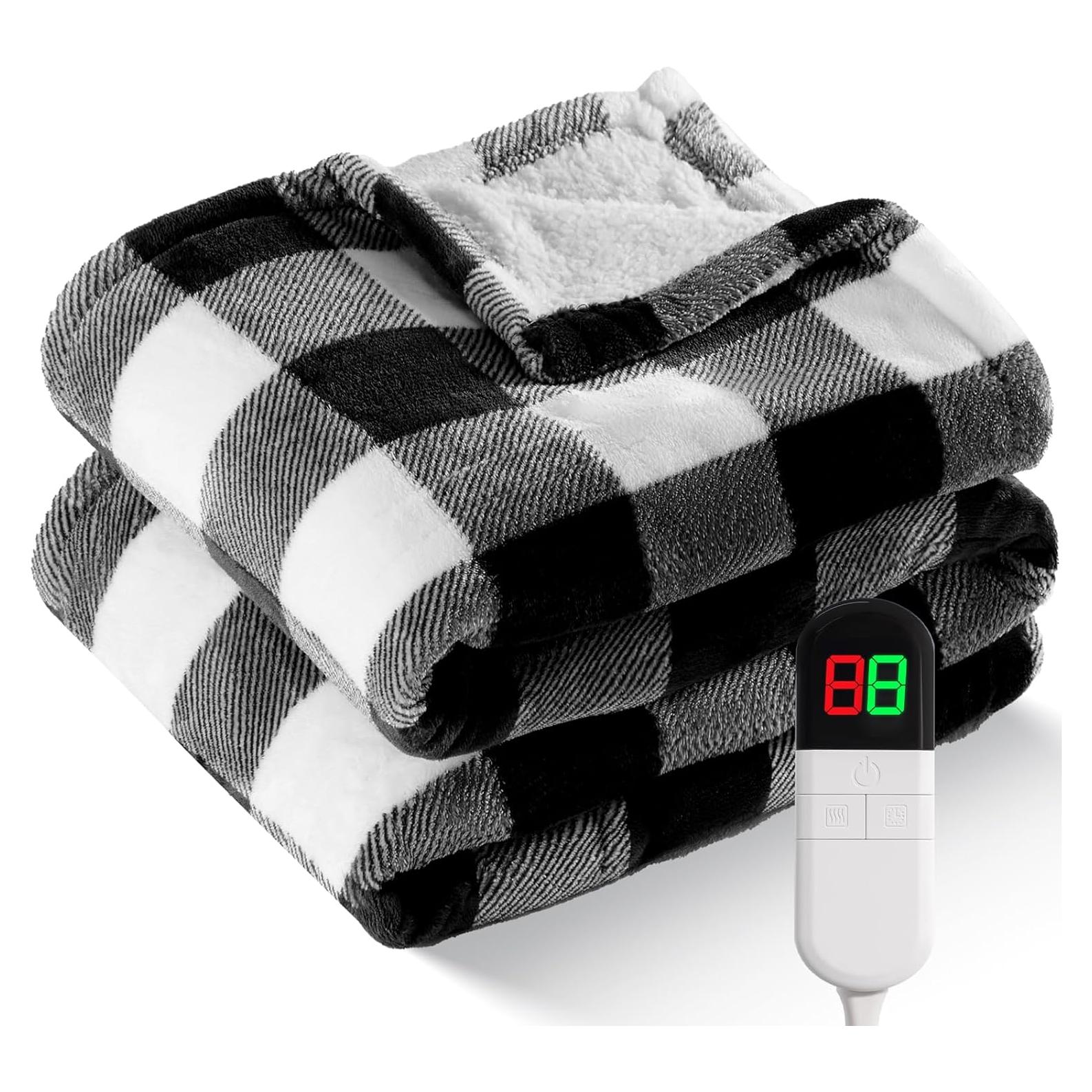 Manta Térmica Eléctrica MAXEVE 127x152 cm Negra con 8 Niveles