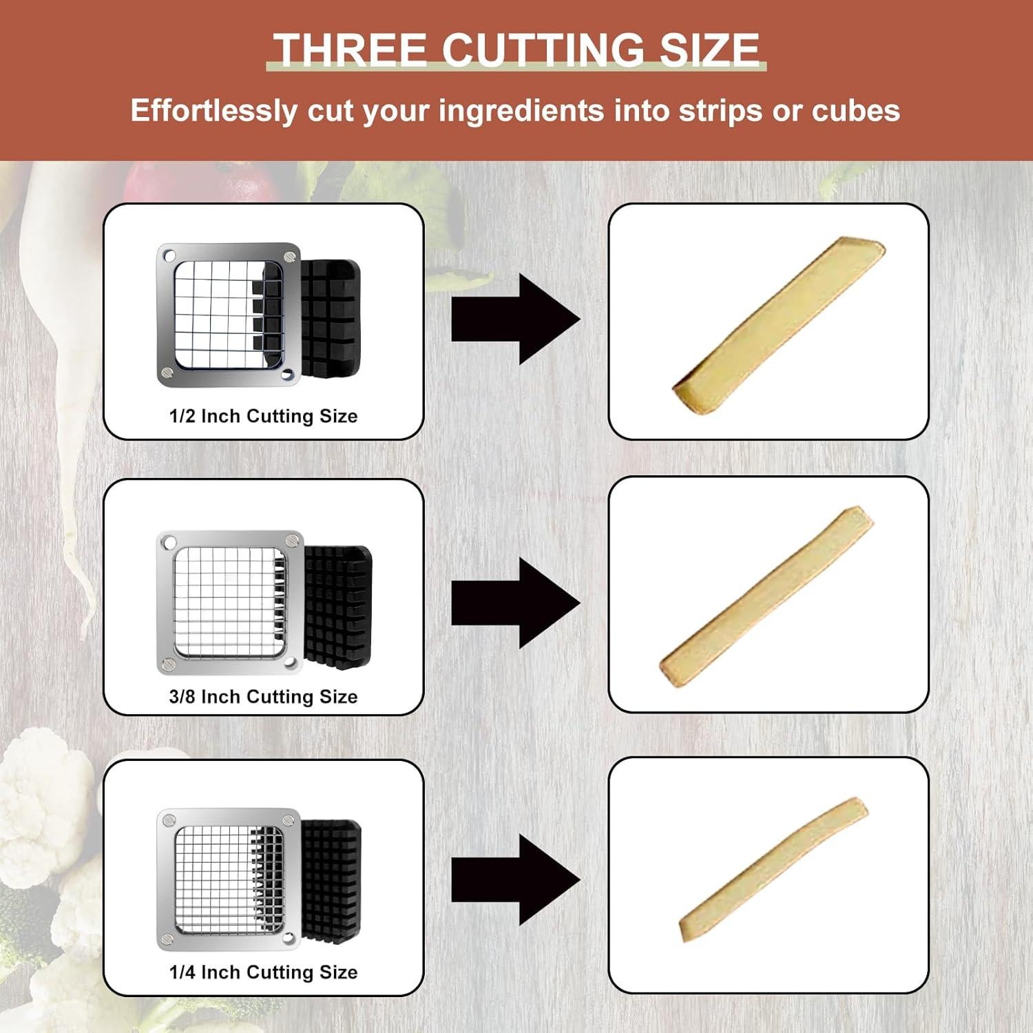 Cuchilla de Reemplazo 1,27 cm KELEYU para Picadora de Verduras