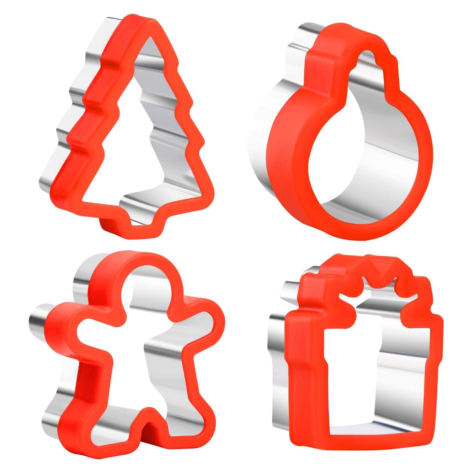 Set de 4 Cortadores de Galletas de Navidad KAISHANE - Acero Inoxidable