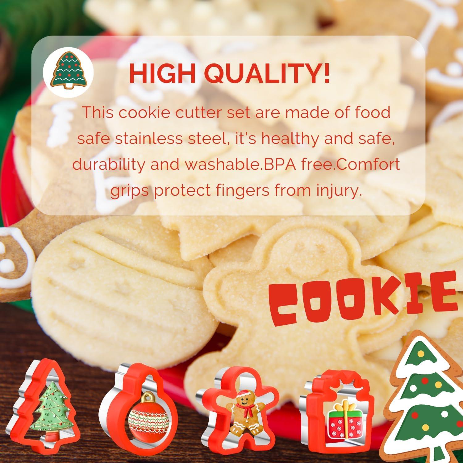 Set de 4 Cortadores de Galletas de Navidad KAISHANE - Acero Inoxidable