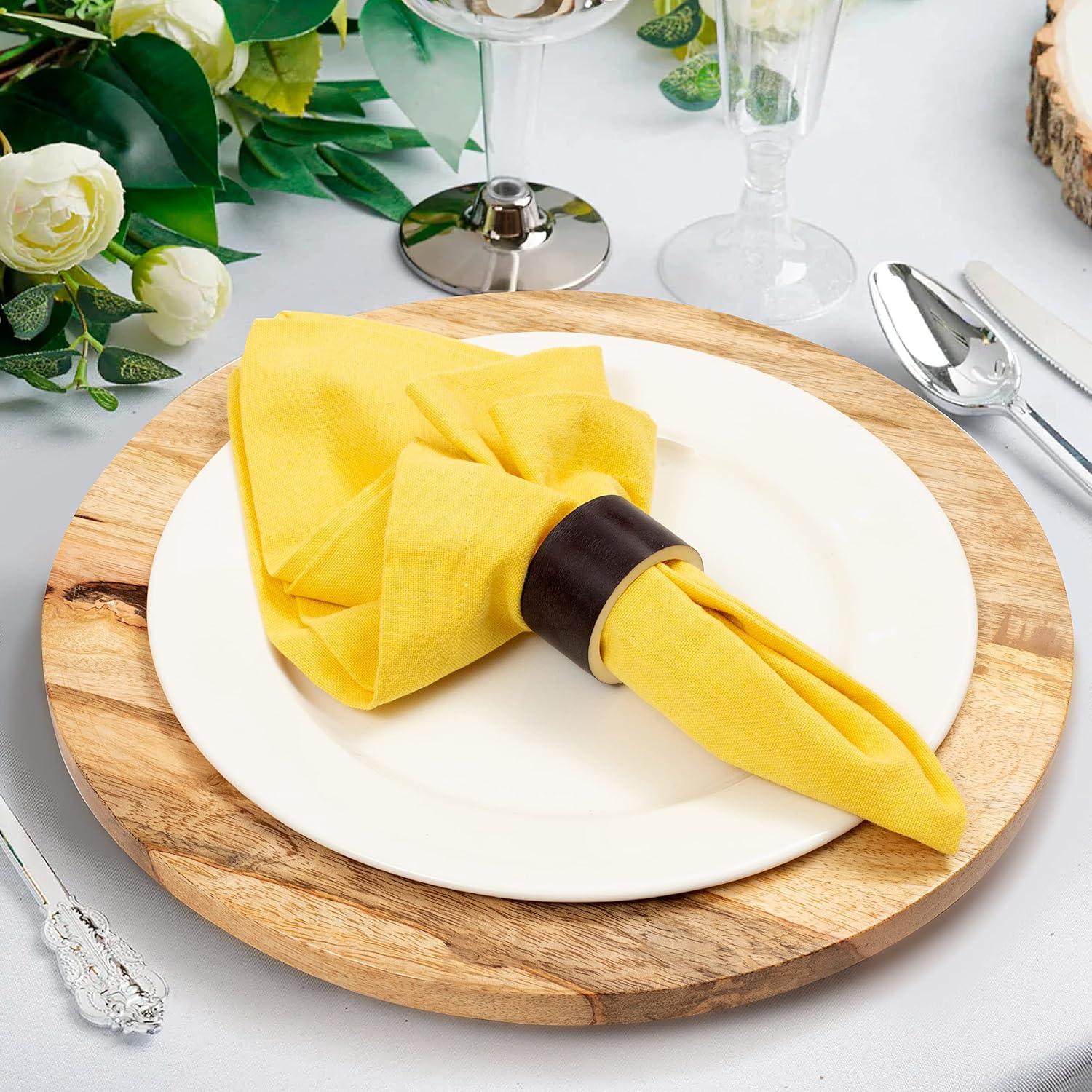 Juego de 2 Platos de Madera CLEENTABLE 33 cm Natural