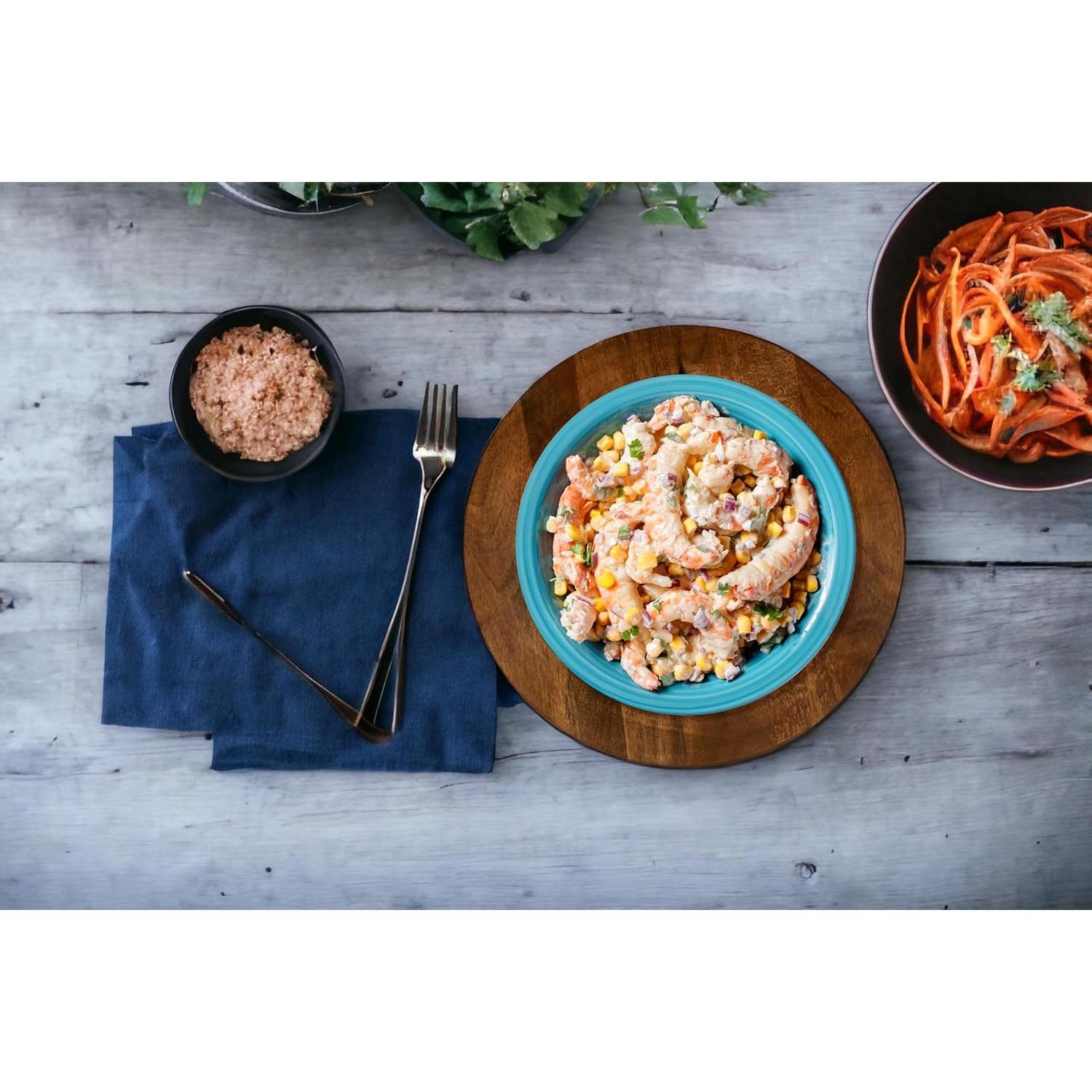 Juego de 2 Platos Cargadores de Madera CLEENTABLE 33 cm Nuez