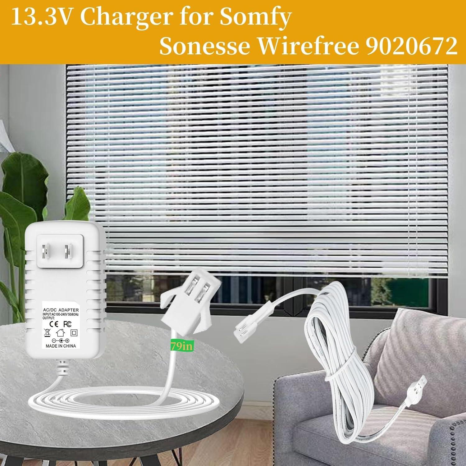 Cargador 13.3V SYFLYH para Motor Somfy Sonesse ST30/R28