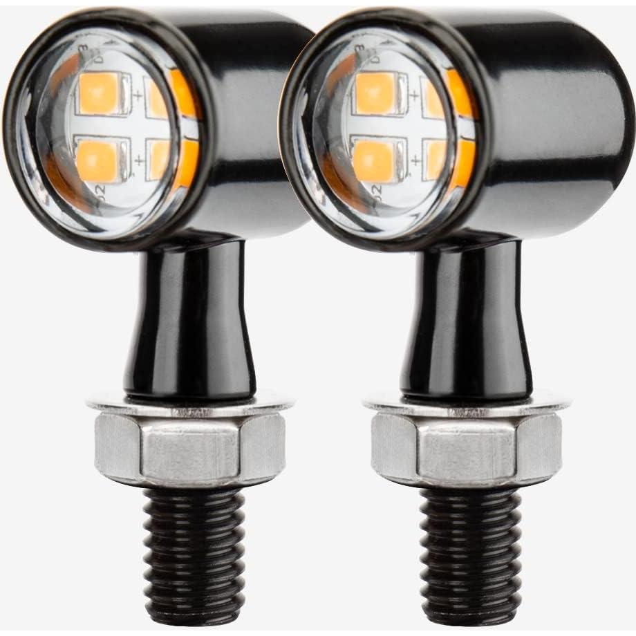Mini Intermitentes LED HAZAWA para Motocicleta Ámbar 6x4cm