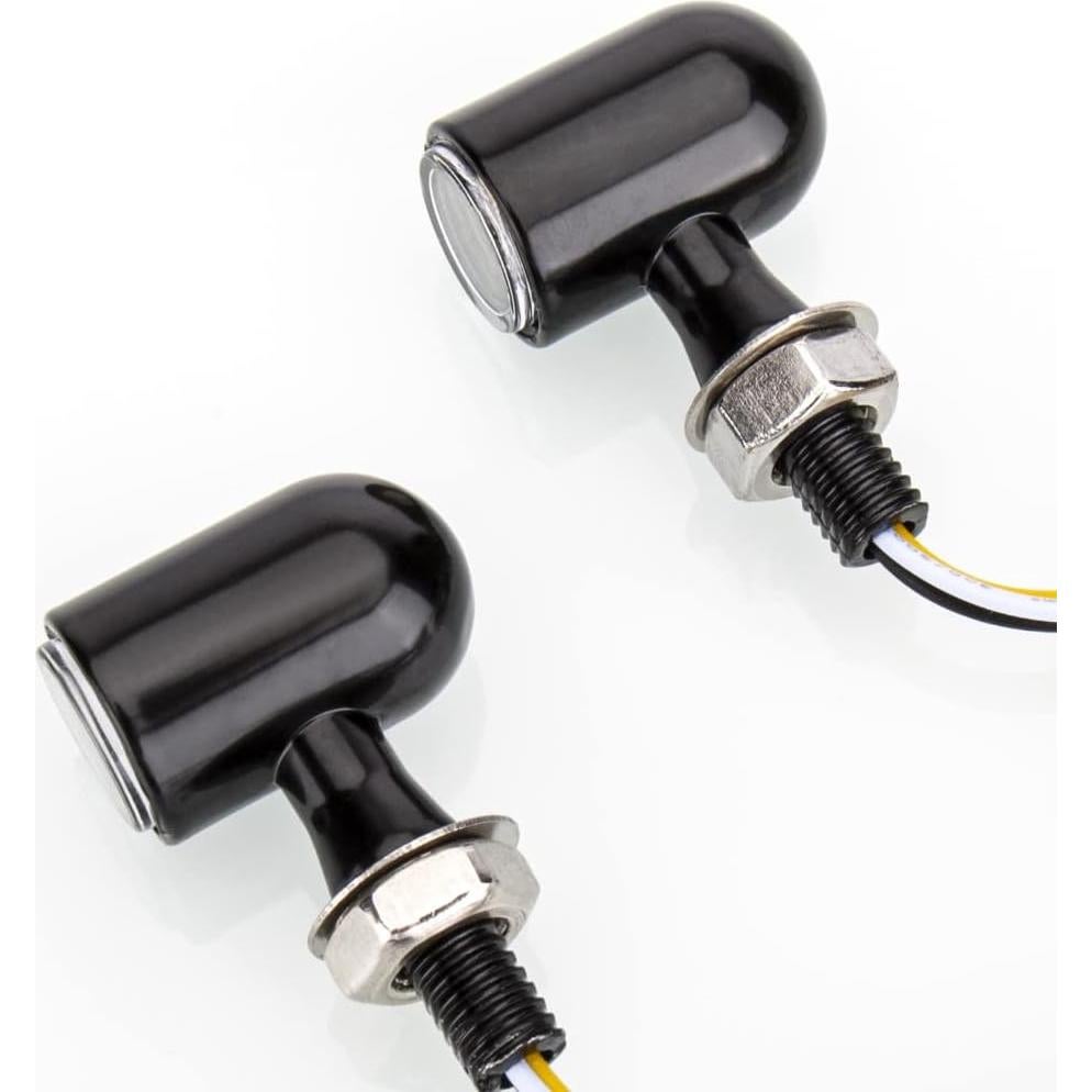 Mini Intermitentes LED HAZAWA para Motocicleta Ámbar 6x4cm